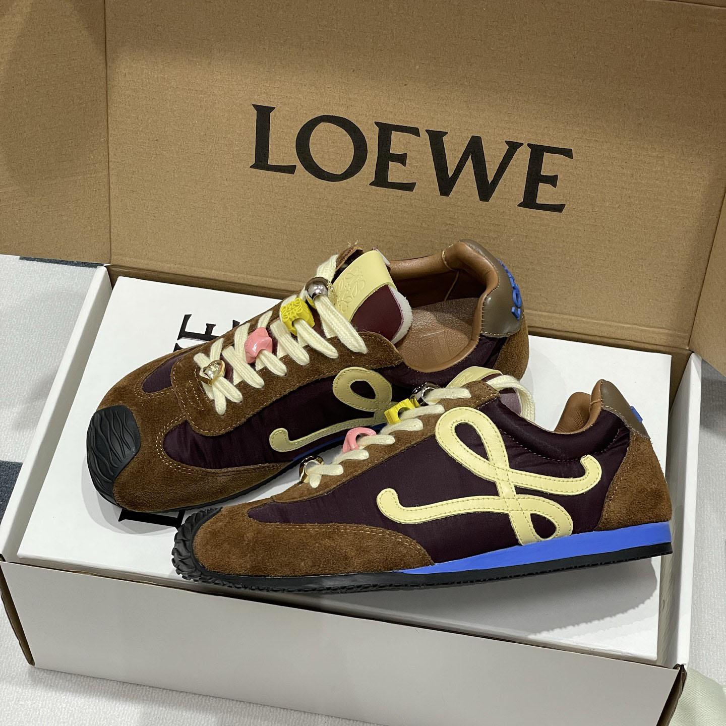 Loewe Ballet Runner 2.0 In Nylon And Calfskin - EUR FASHION
