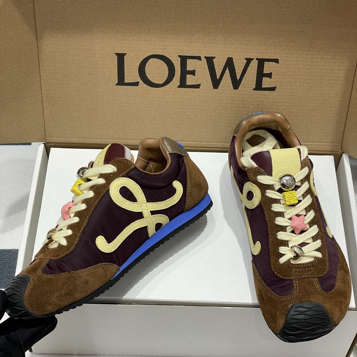 Loewe Ballet Runner 2.0 In Nylon And Calfskin - EUR FASHION