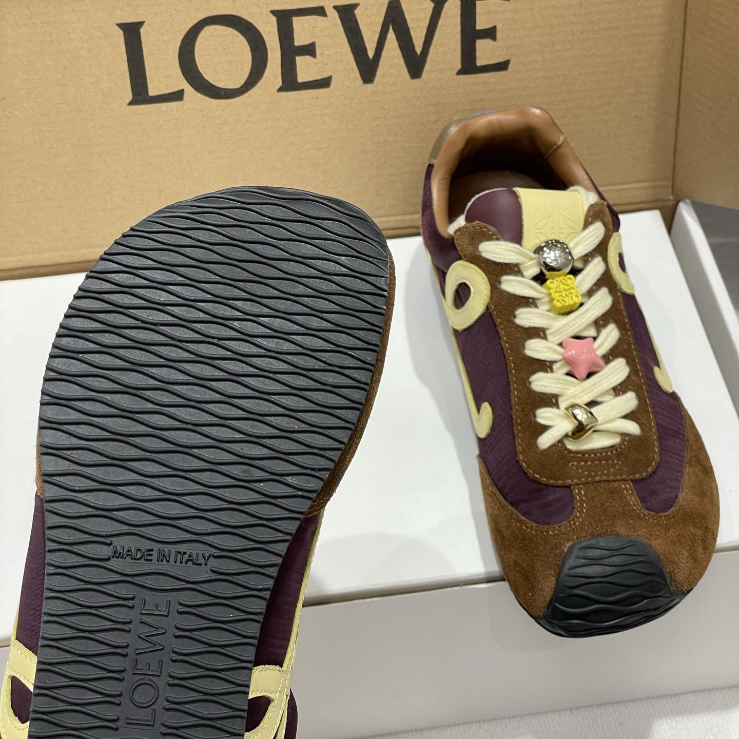 Loewe Ballet Runner 2.0 In Nylon And Calfskin - EUR FASHION