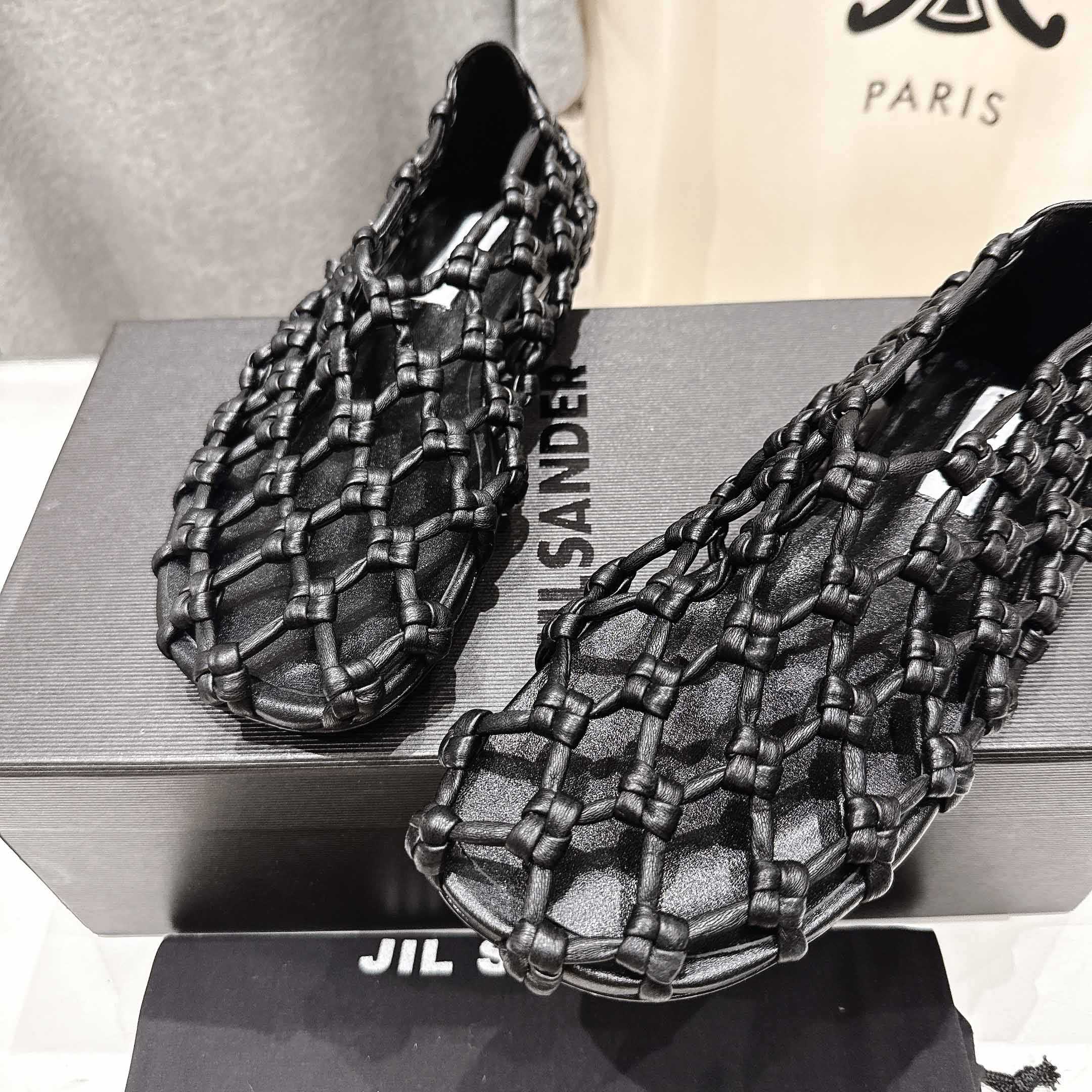 JIl Sander Knot-detail Ballet Flats - EUR FASHION