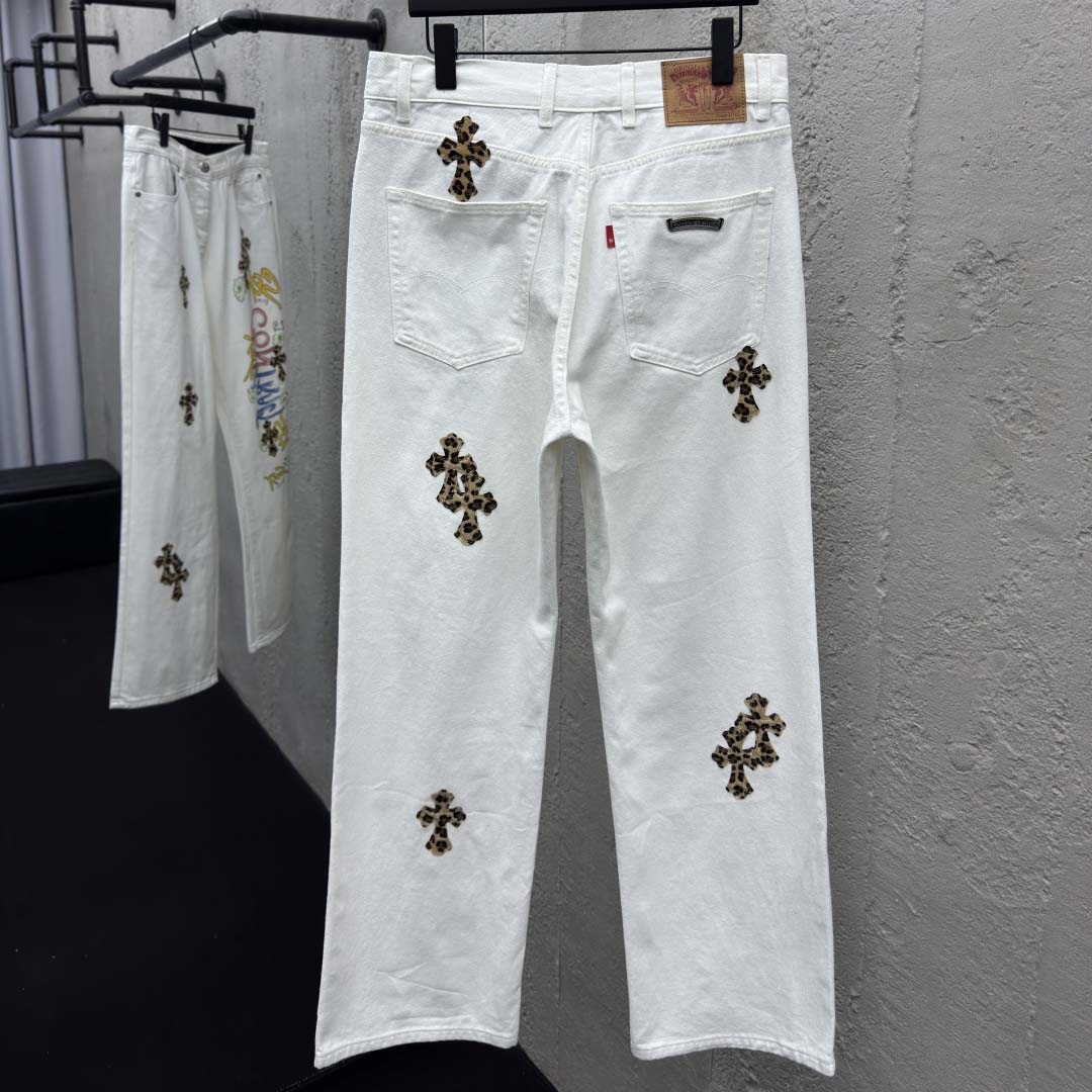Chrome Hearts Leo Cross Jeans - EUR FASHION