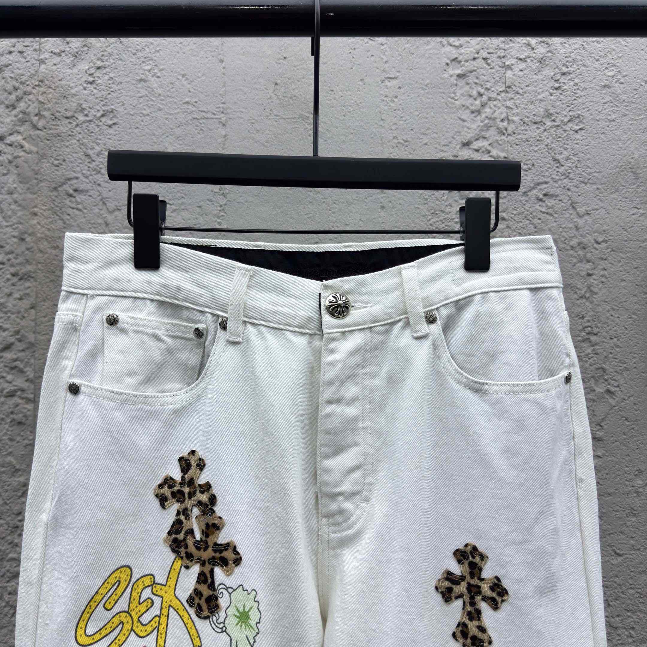 Chrome Hearts Leo Cross Jeans - EUR FASHION