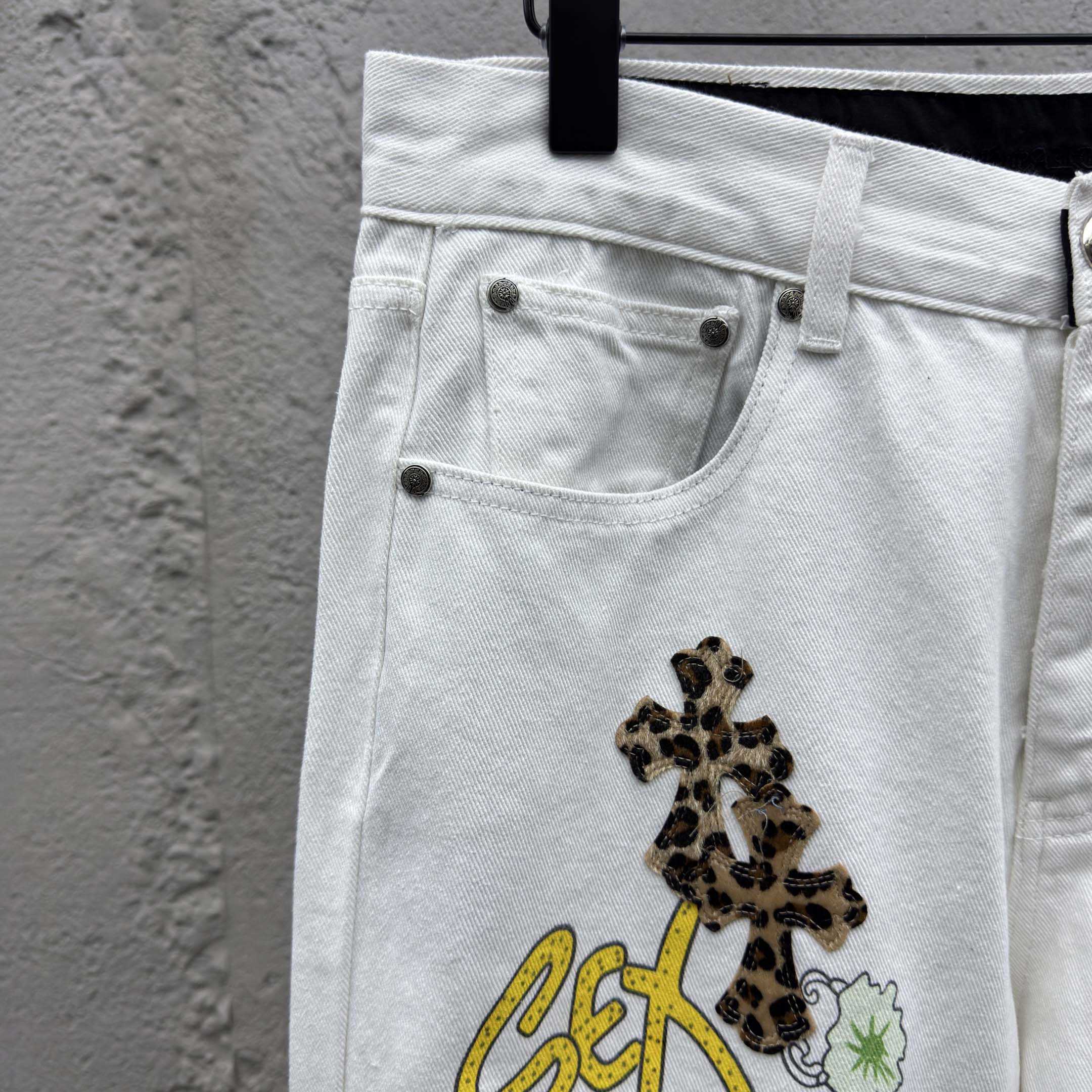 Chrome Hearts Leo Cross Jeans - EUR FASHION