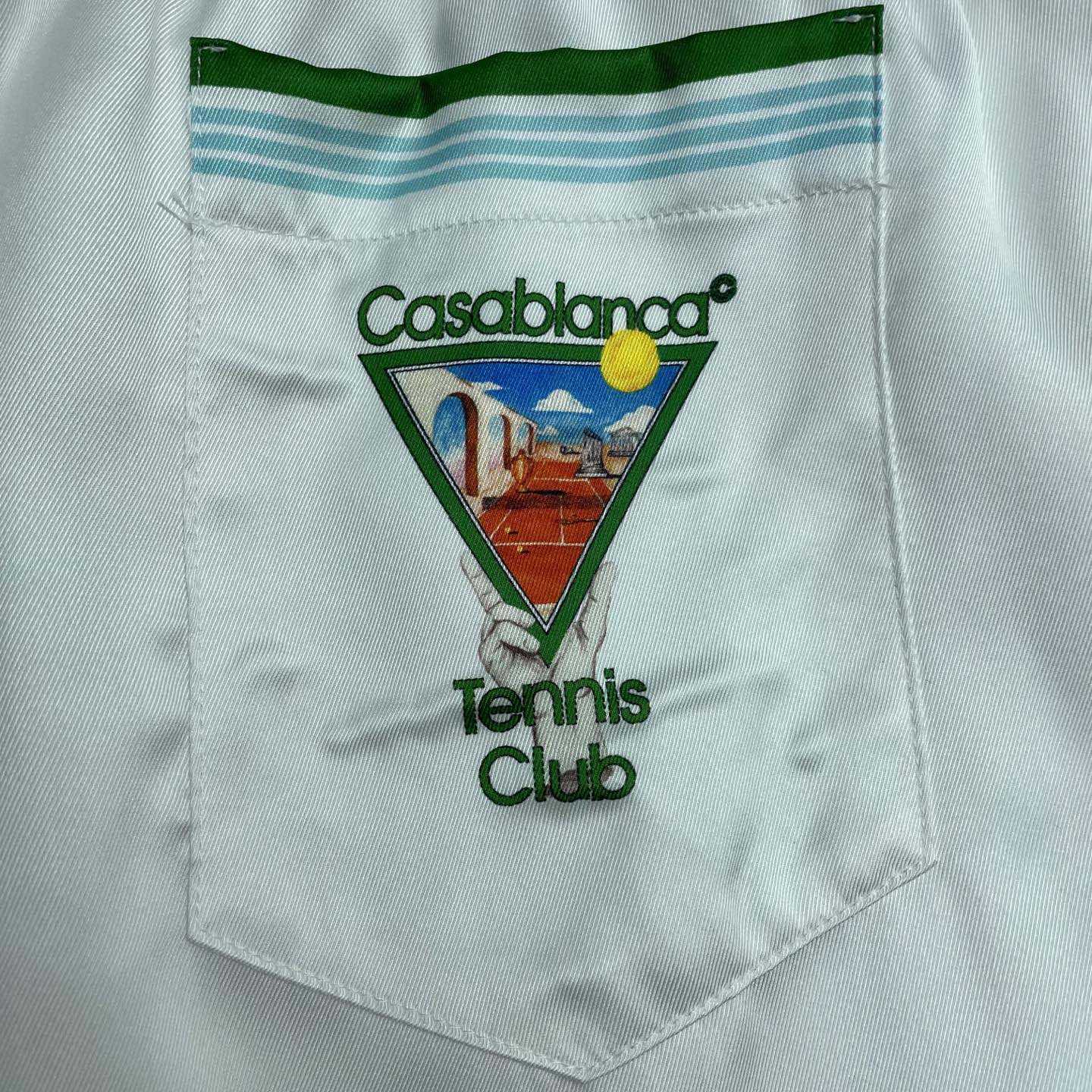 Casablanca Tennis Club Icon Shorts   CA3535 - EUR FASHION