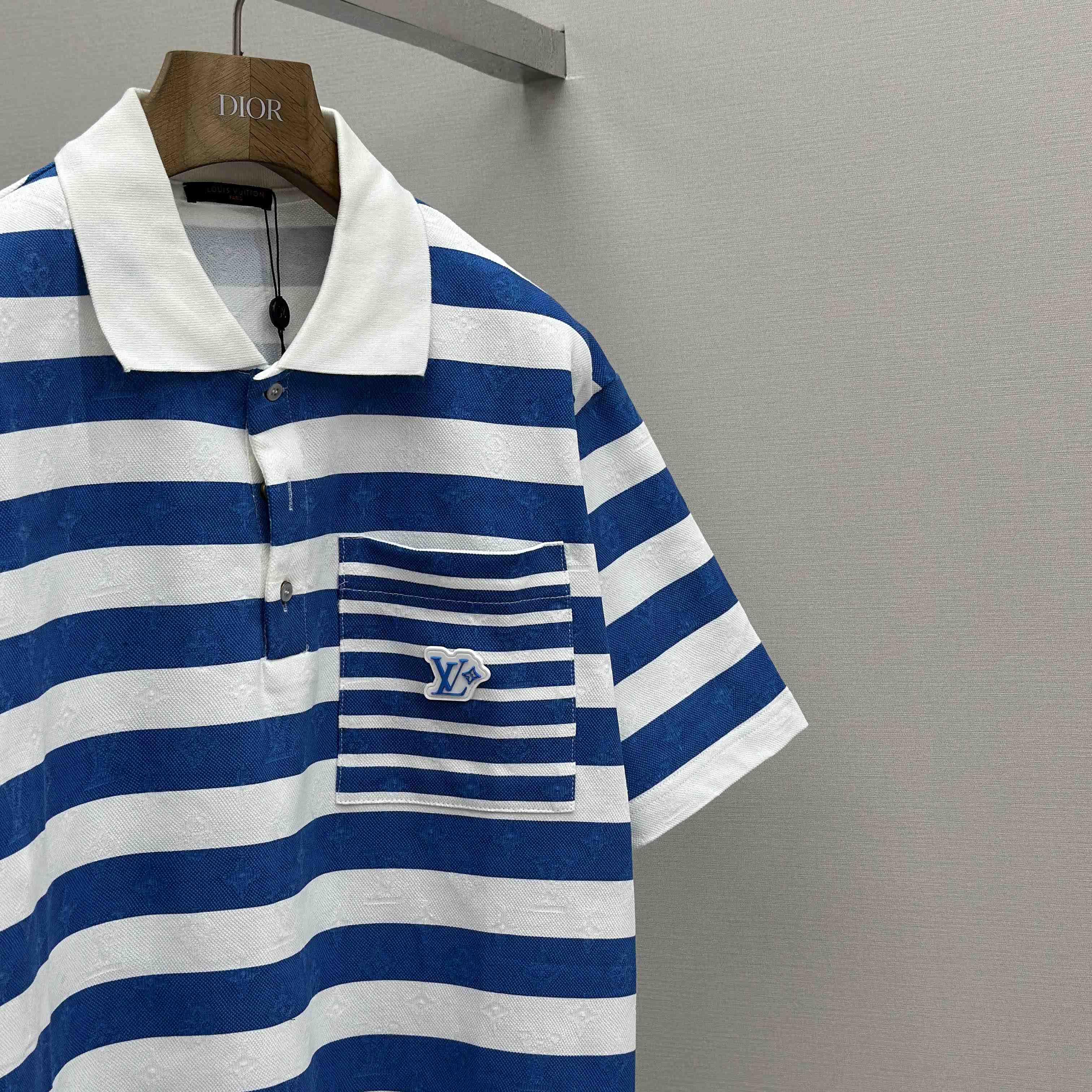 Louis Vuitton Monogram Striped Polo Shirt   1AHWB6 - EUR FASHION