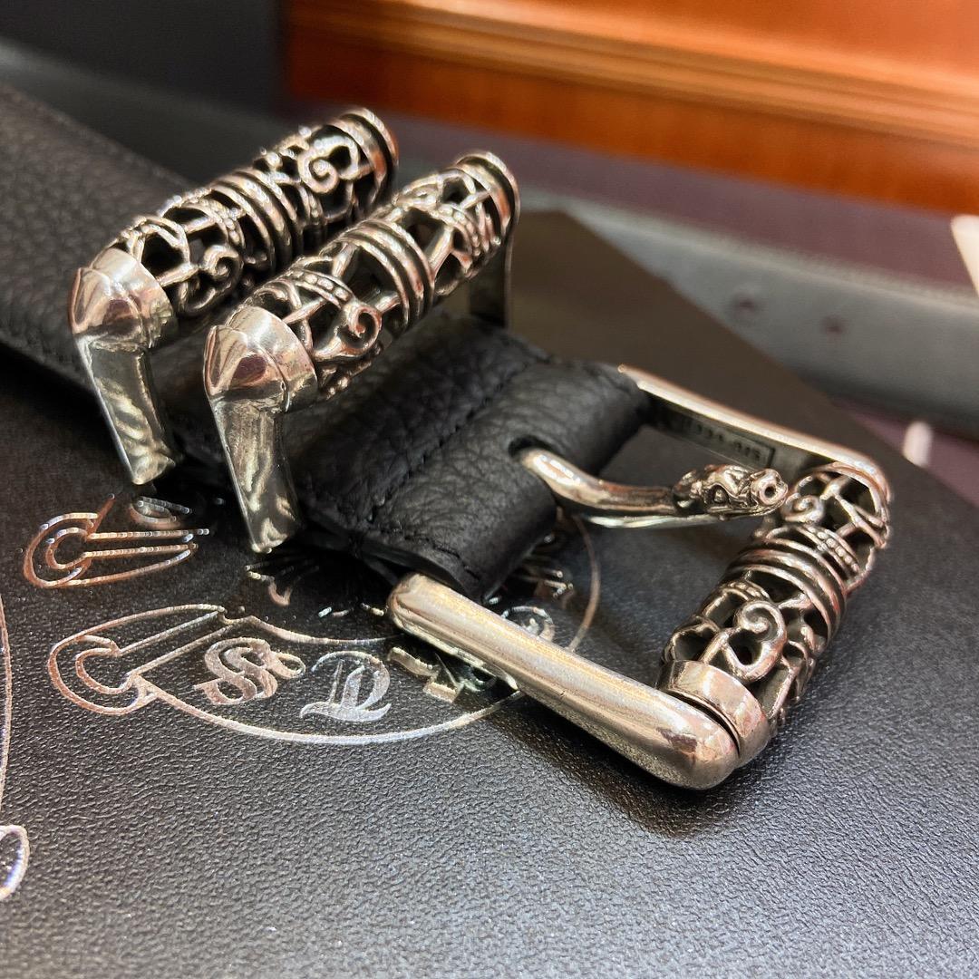 Chrome Hearts Leather Belt   - EUR FASHION