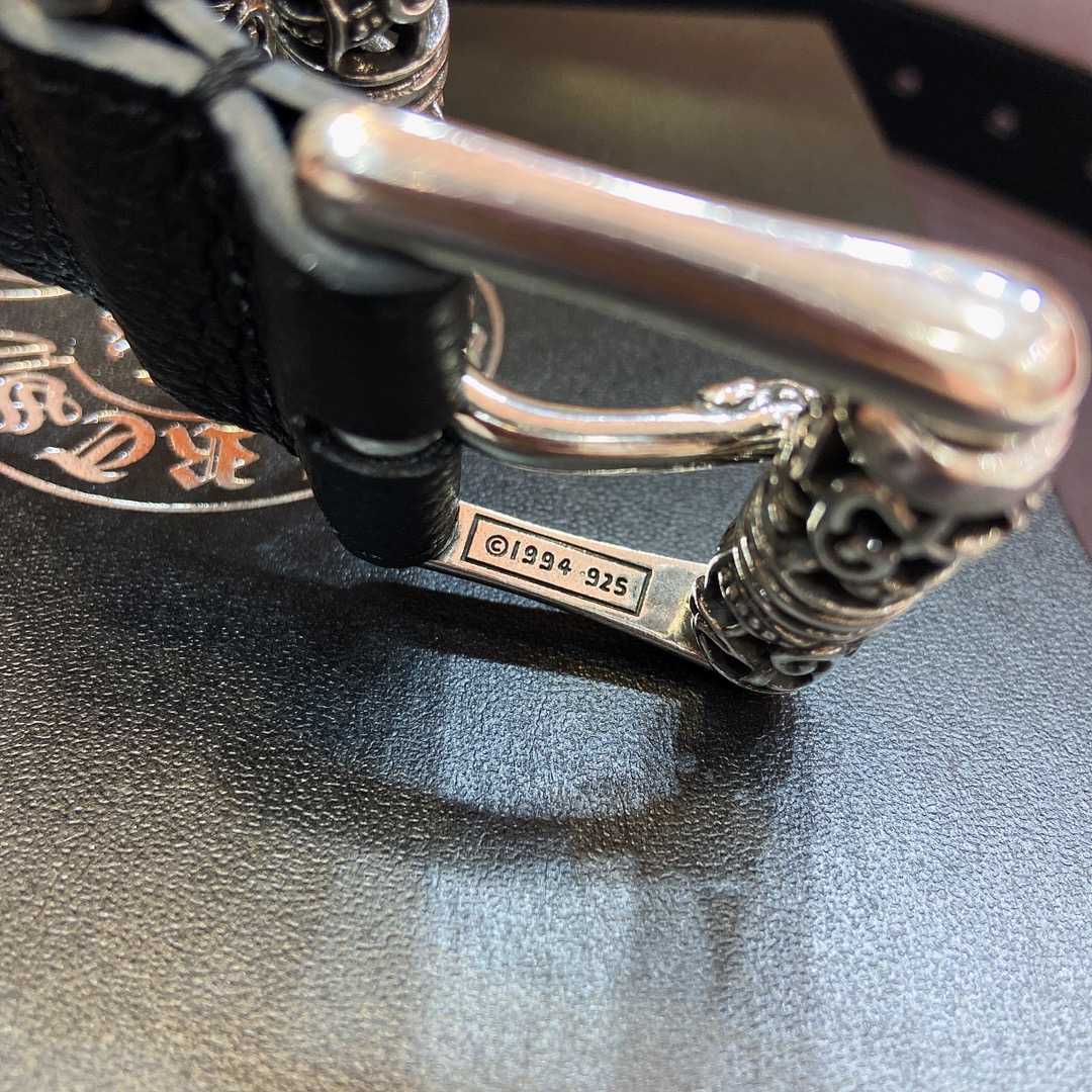 Chrome Hearts Leather Belt   - EUR FASHION