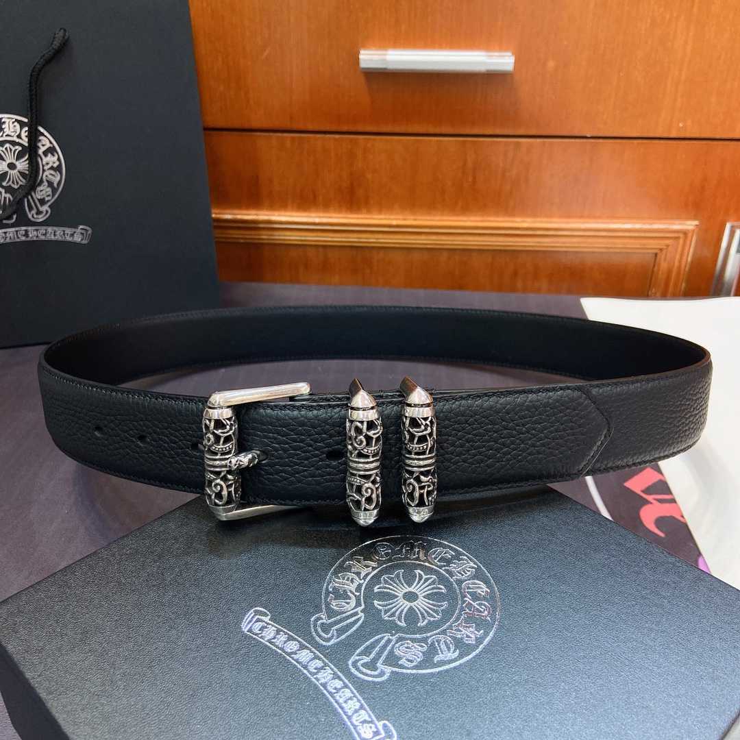 Chrome Hearts Leather Belt   - EUR FASHION