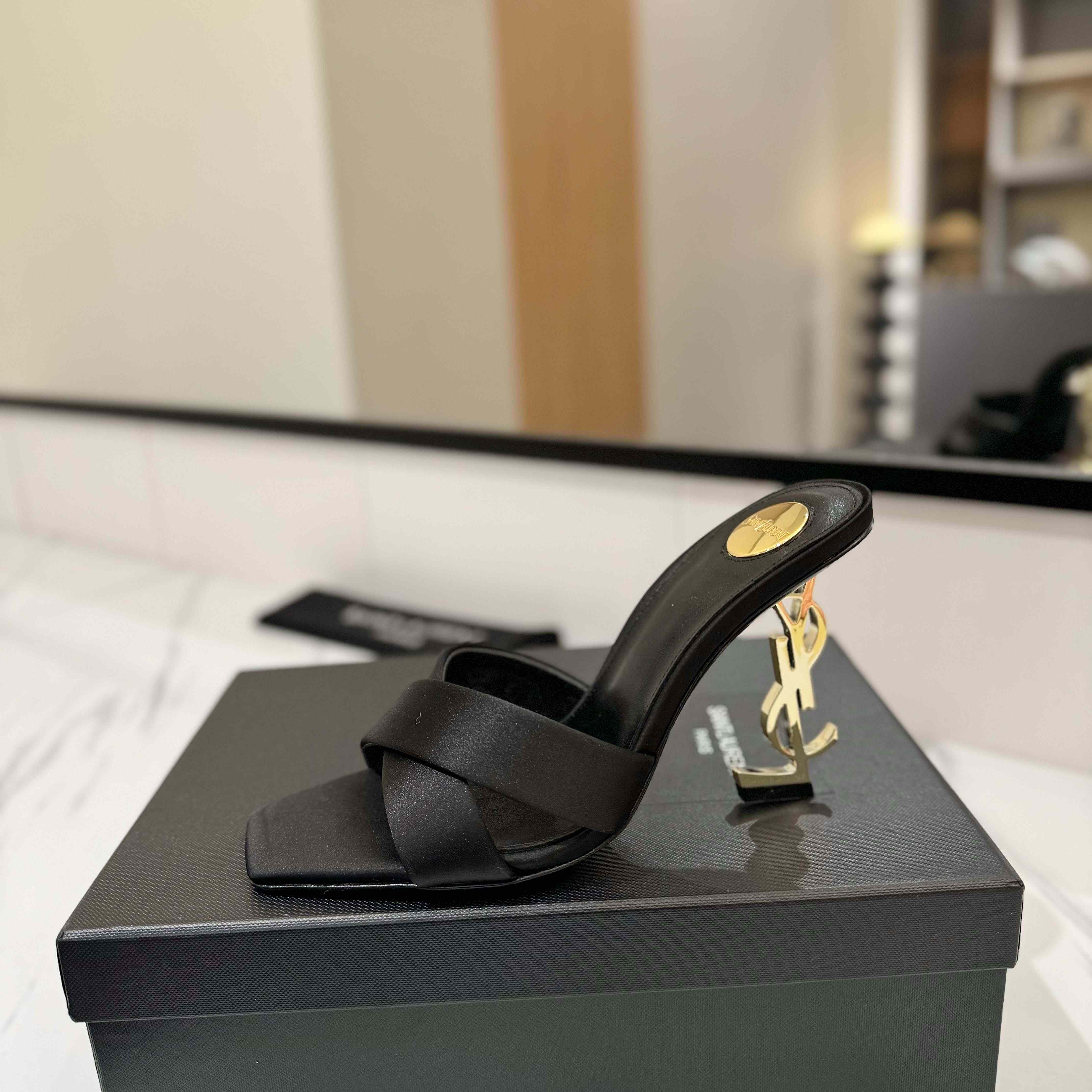 Saint Laurent 105mm Sandals - EUR FASHION
