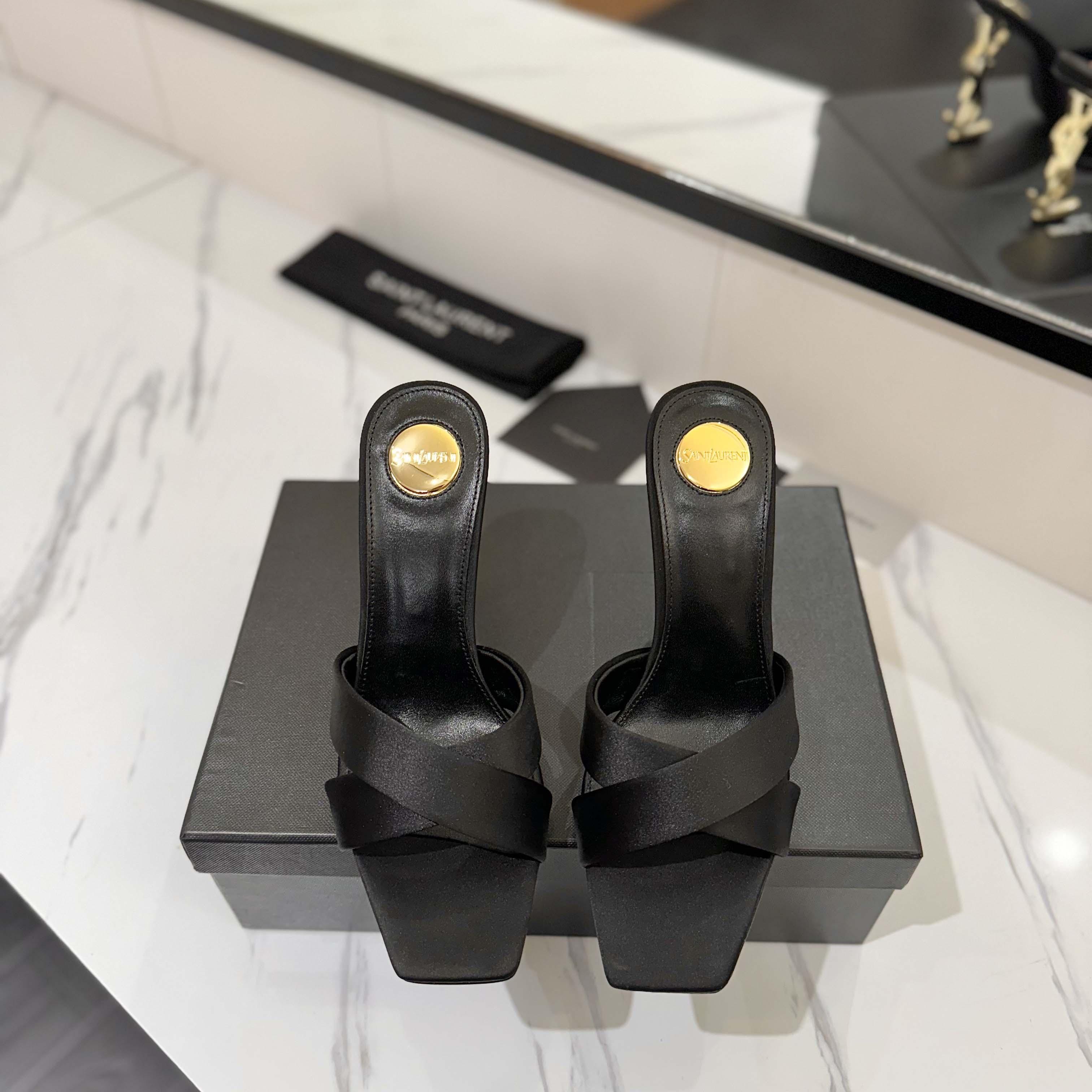 Saint Laurent 105mm Sandals - EUR FASHION