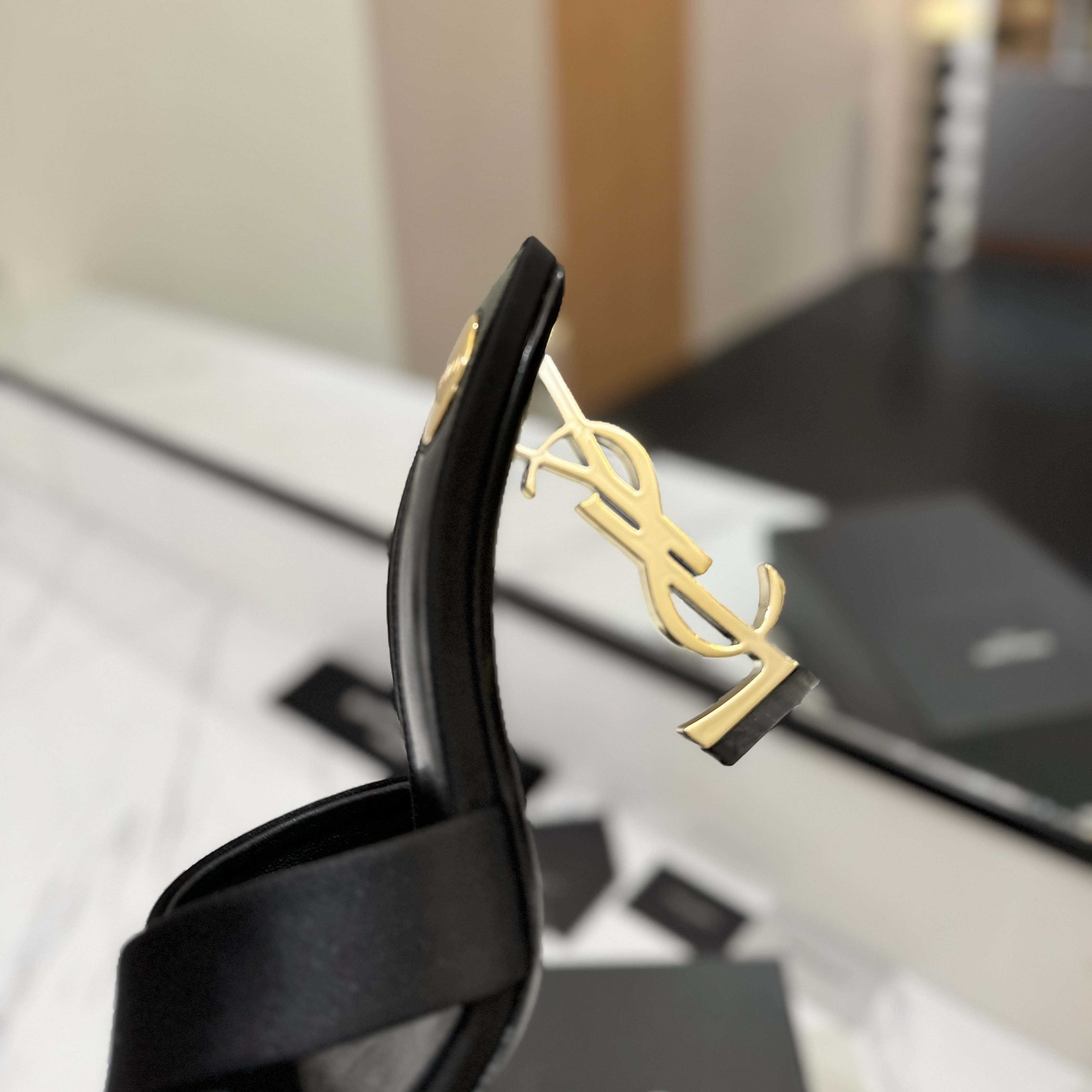 Saint Laurent 105mm Sandals - EUR FASHION