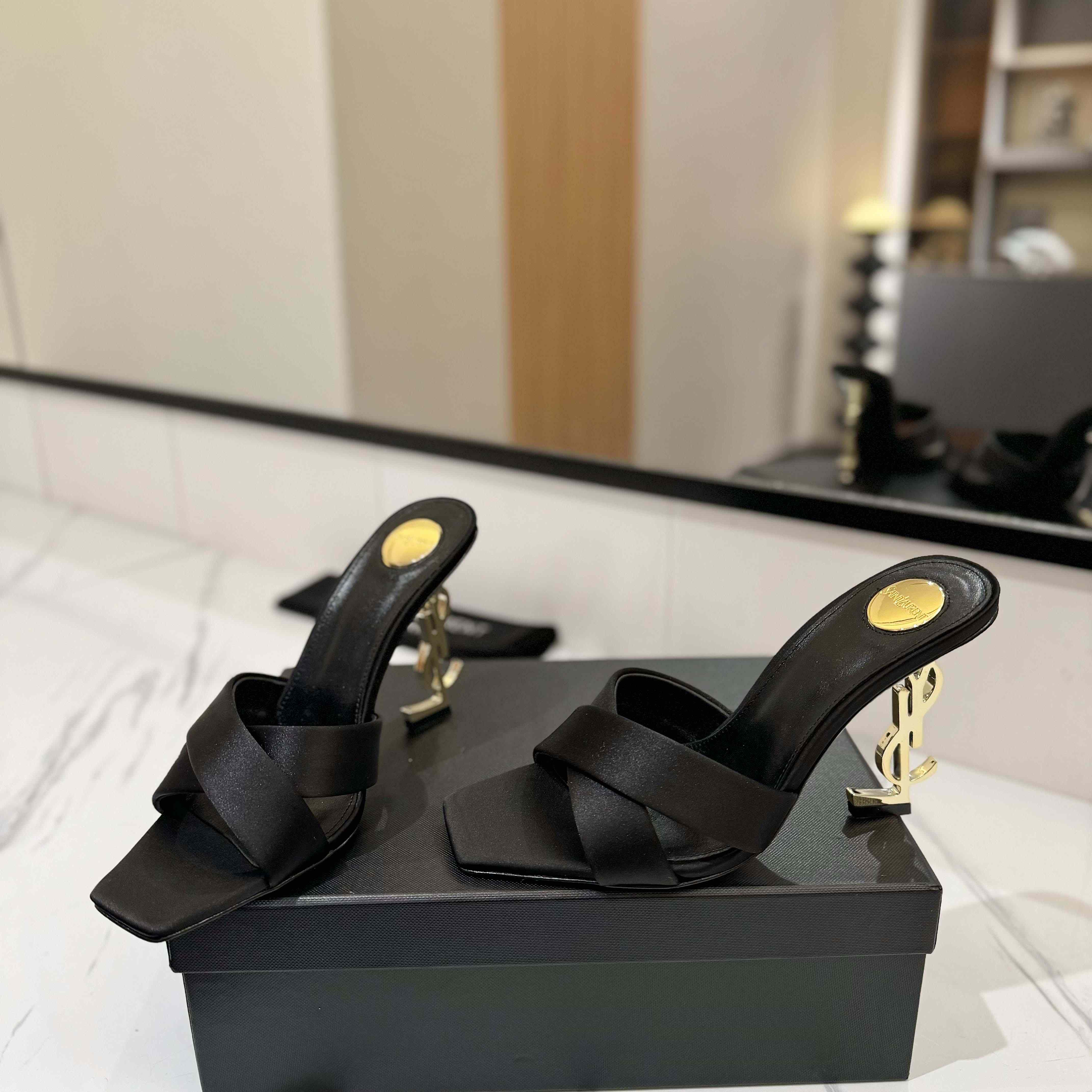 Saint Laurent 105mm Sandals - EUR FASHION