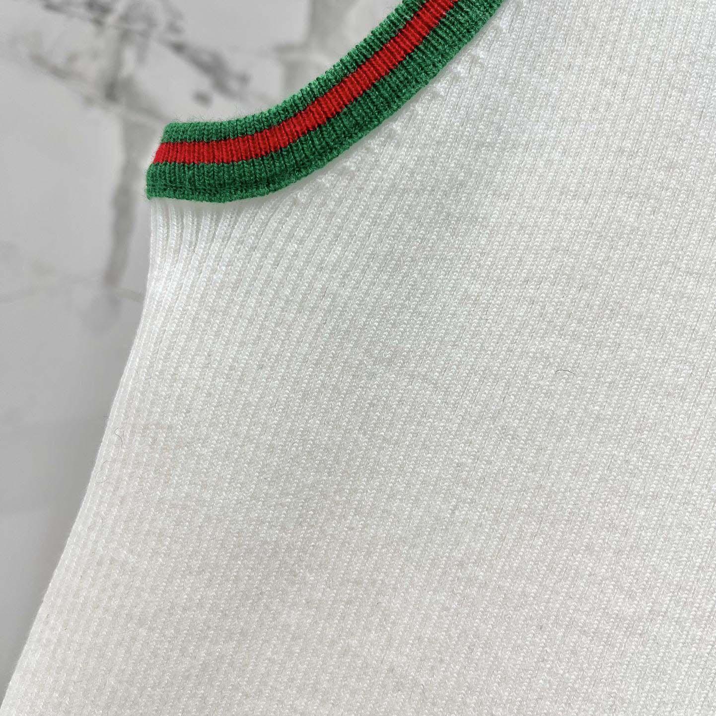 Gucci Cotton Rib Tank Top With Web - EUR FASHION