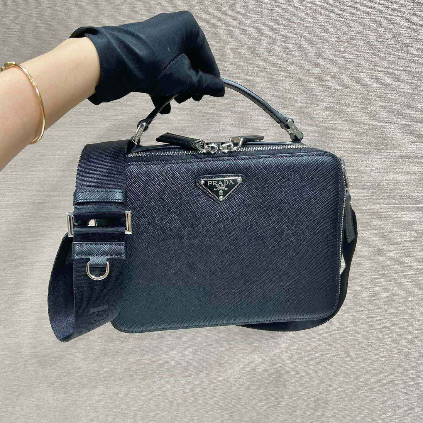 Prada Medium Prada Brique Saffiano Leather Bag - EUR FASHION
