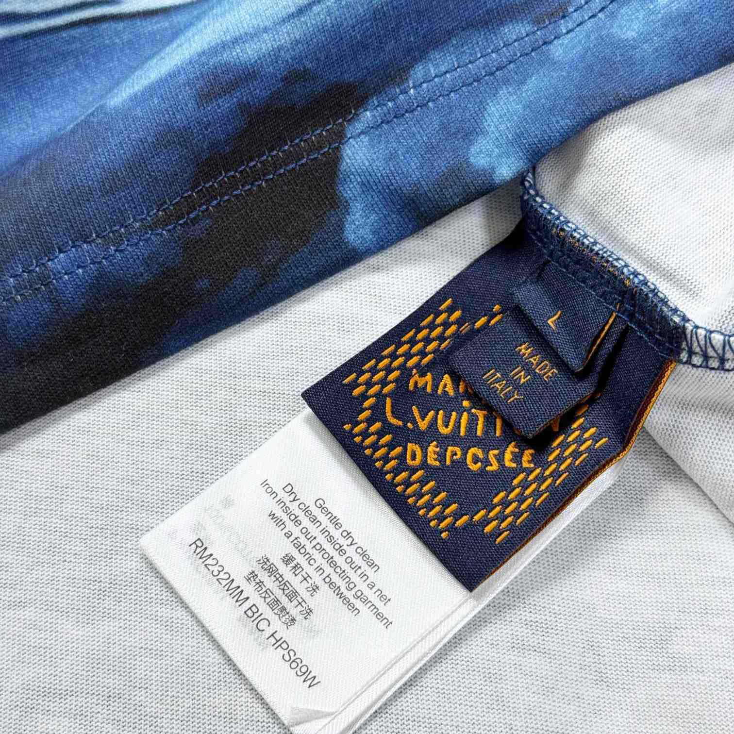 Louis Vuitton Printed Short-Sleeved Cotton T-Shirt   1AFRFH - EUR FASHION