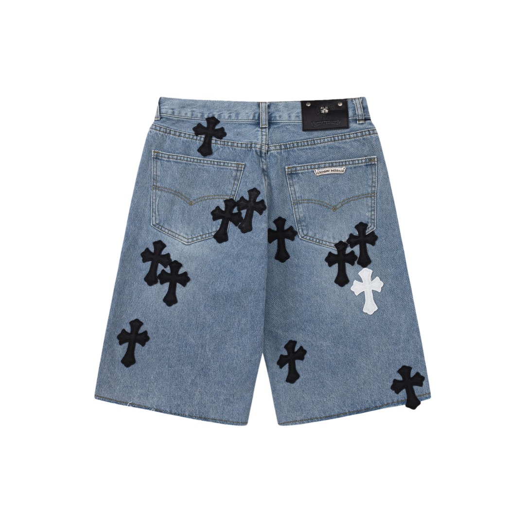 Chrome Hearts Denim Shorts - EUR FASHION