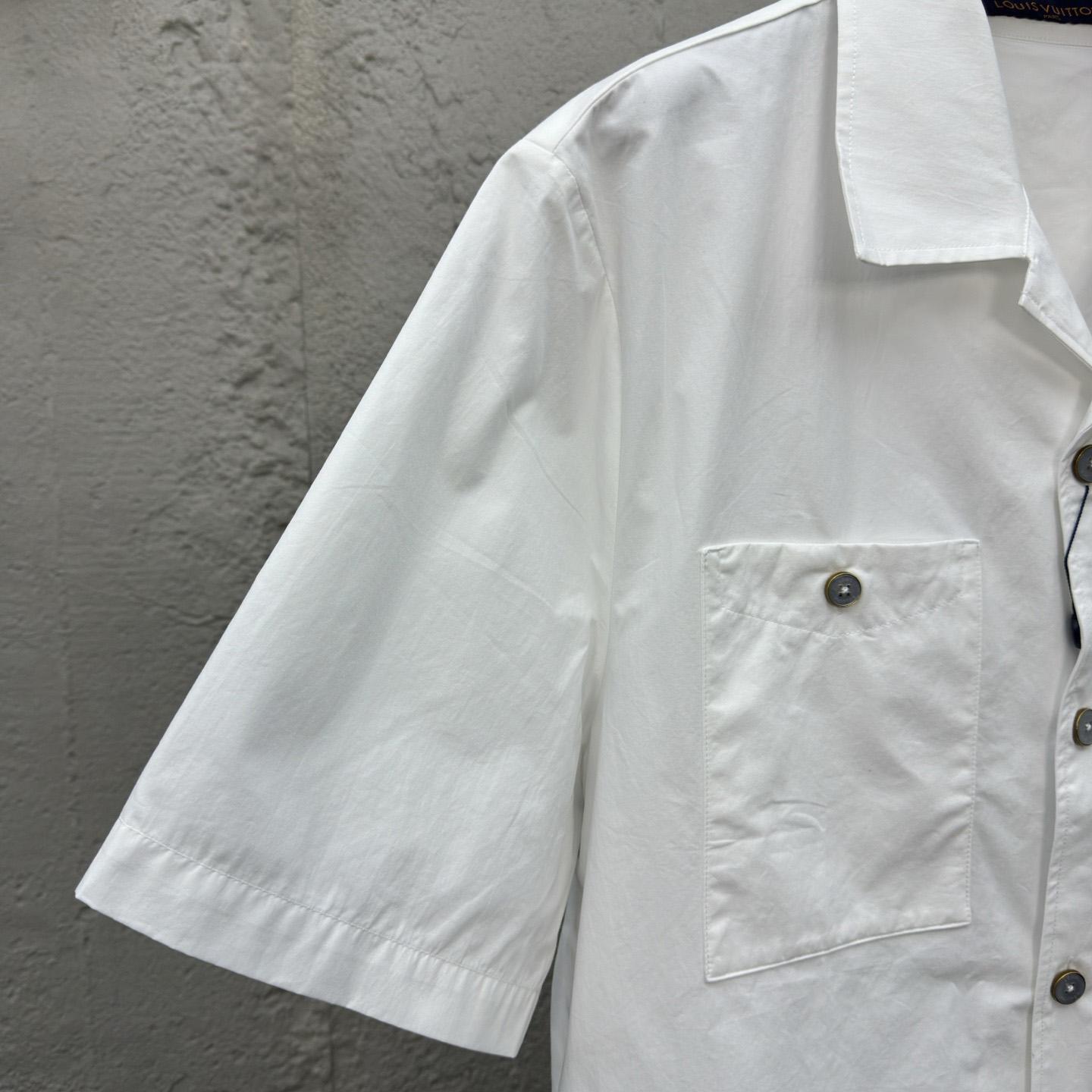 Louis Vuitton Signature Short-Sleeved Cotton Shirt   1AHCHO - EUR FASHION