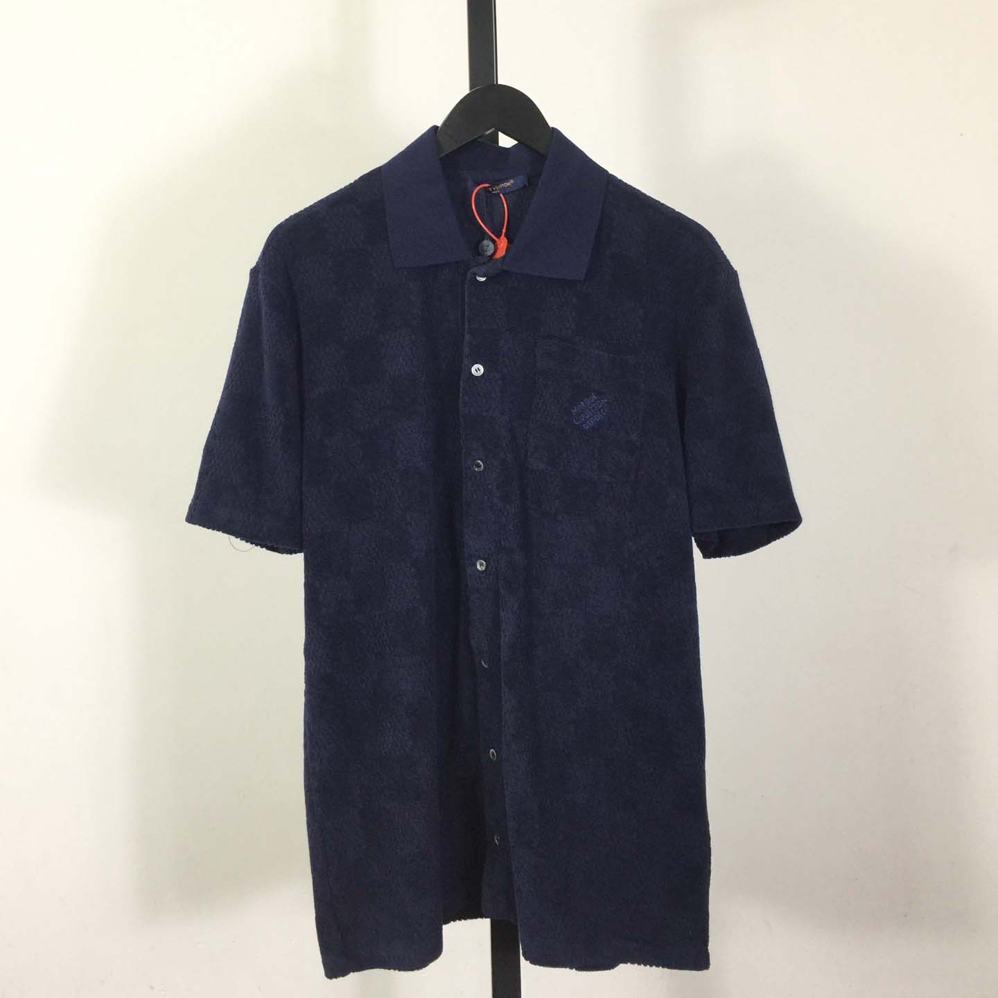 Louis Vuitton Damier French Terry Short-Sleeved Cotton-Blend Shirt   1AGK51 - EUR FASHION