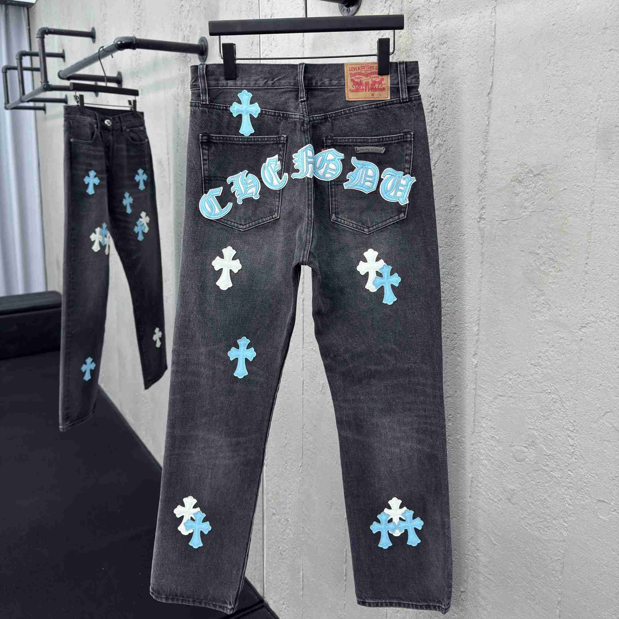 Chrome Hearts Jeans - EUR FASHION