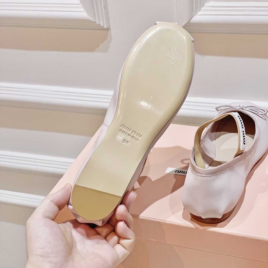 Miu Miu Satin Bow Ballerina Flats(50% Off Sale) xz724 - EUR FASHION