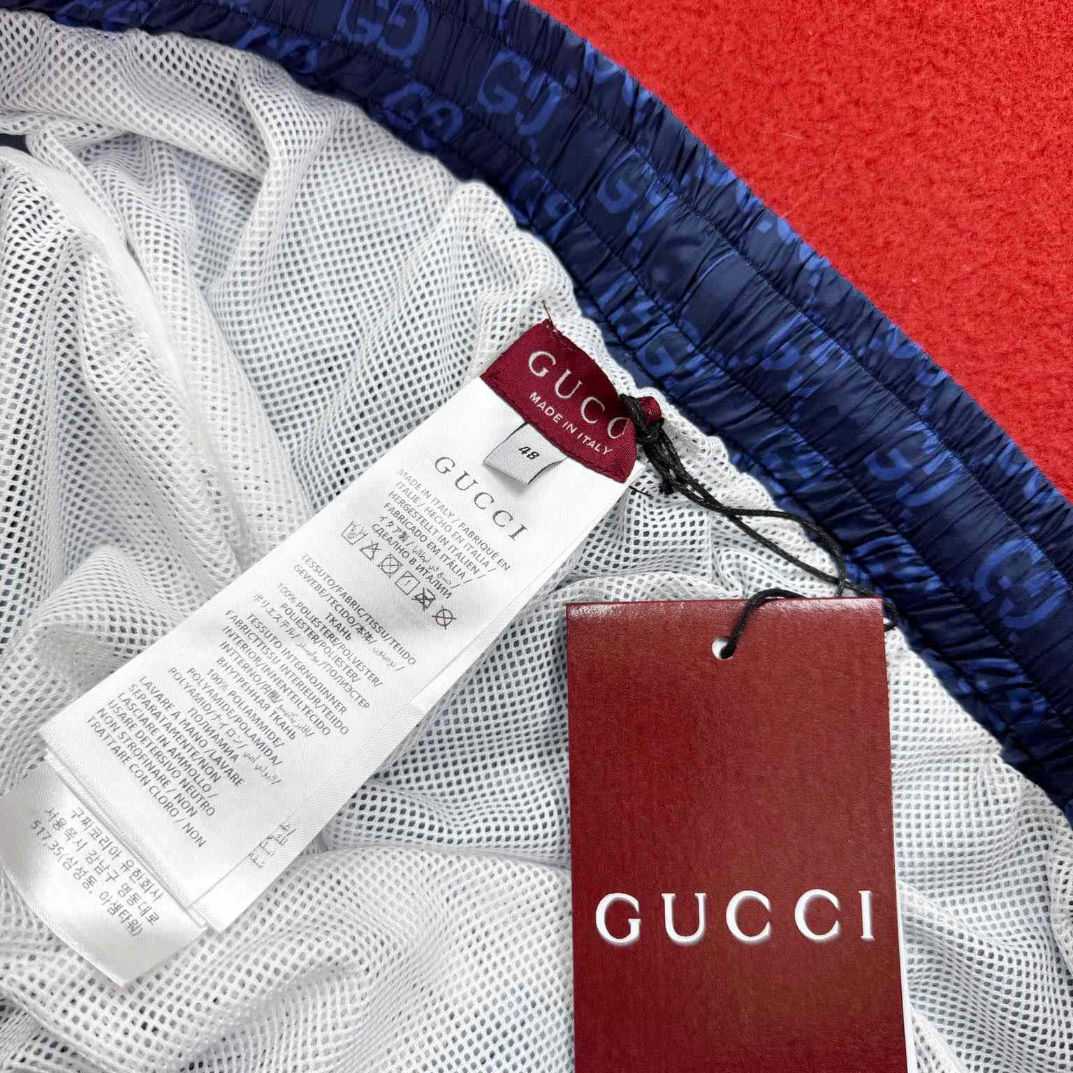 Gucci Printed Poplin Tech Swim Shorts - EUR FASHION