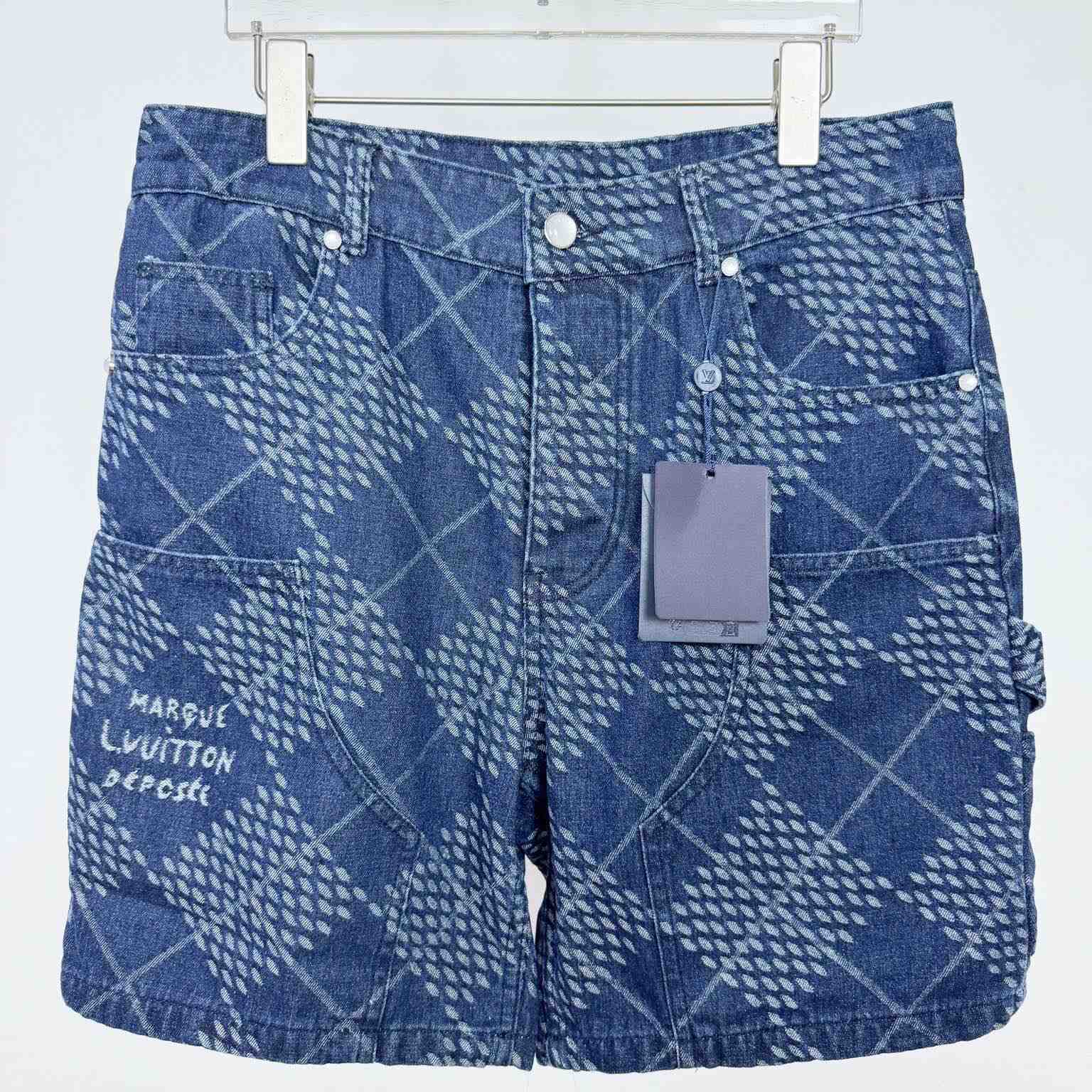 Louis Vuitton Denim Carpenter Shorts    1AGIWB - EUR FASHION