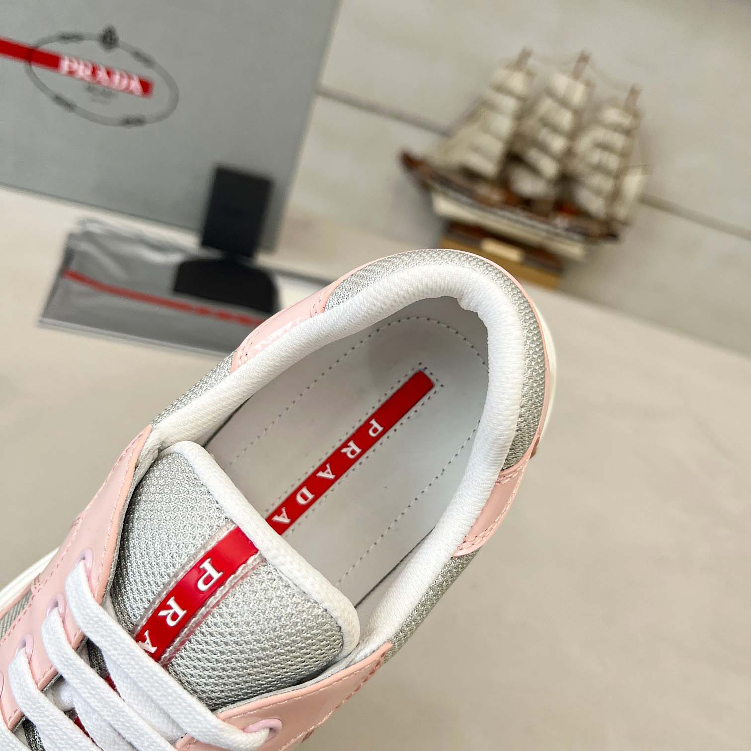 Prada America's Cup Biker Fabric Sneakers - EUR FASHION