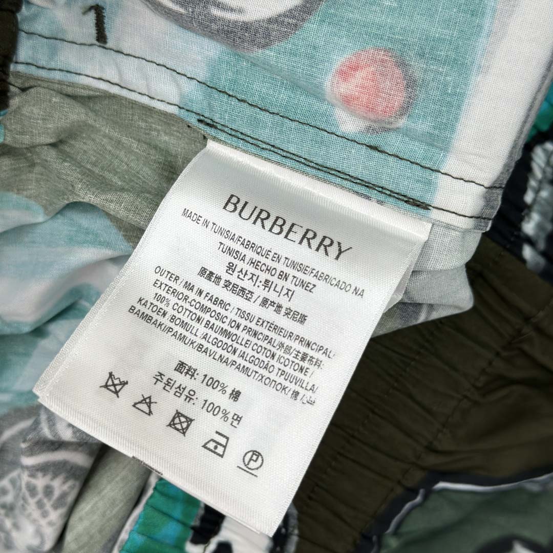 Burberry Car Cotton Poplin Shorts - EUR FASHION