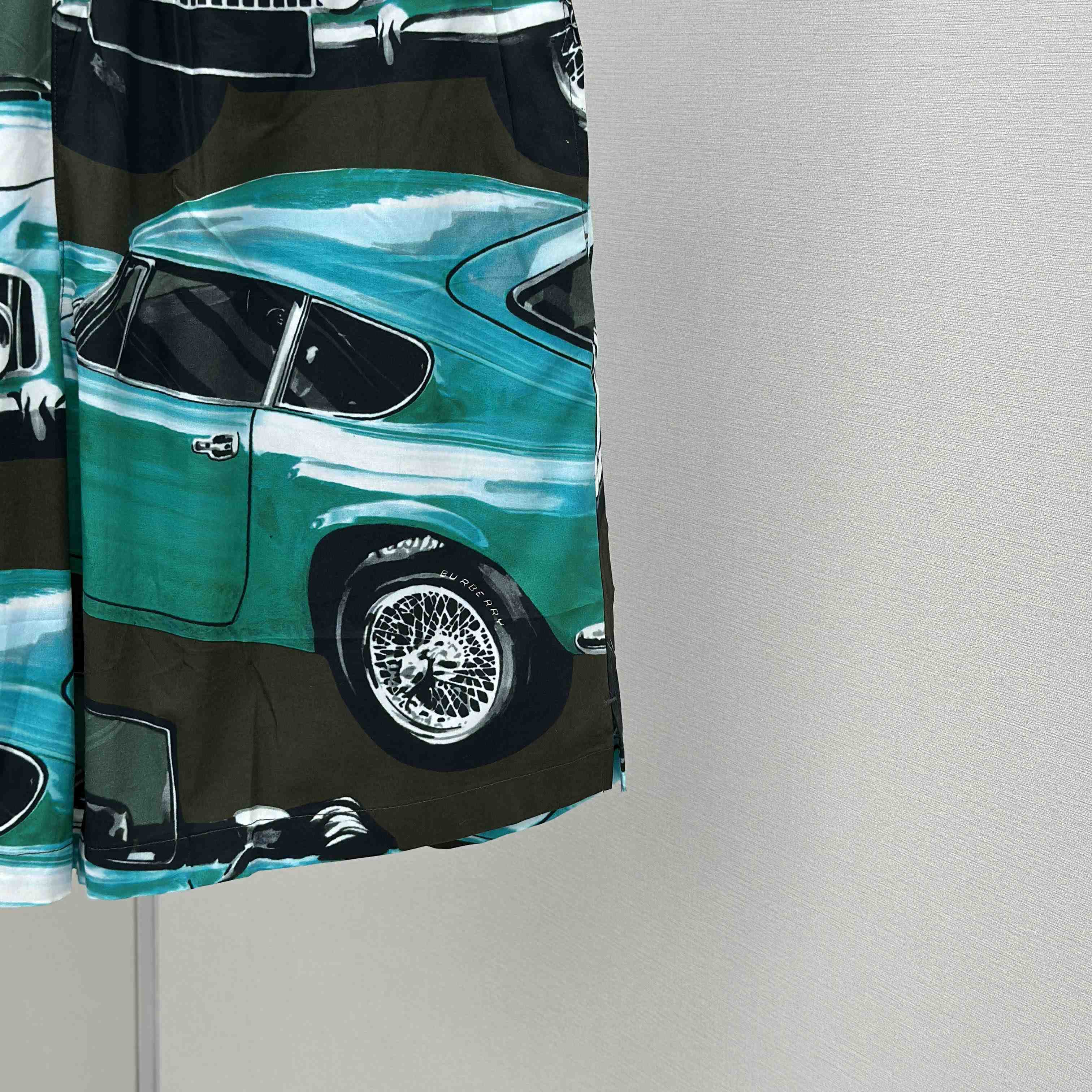 Burberry Car Cotton Poplin Shorts - EUR FASHION