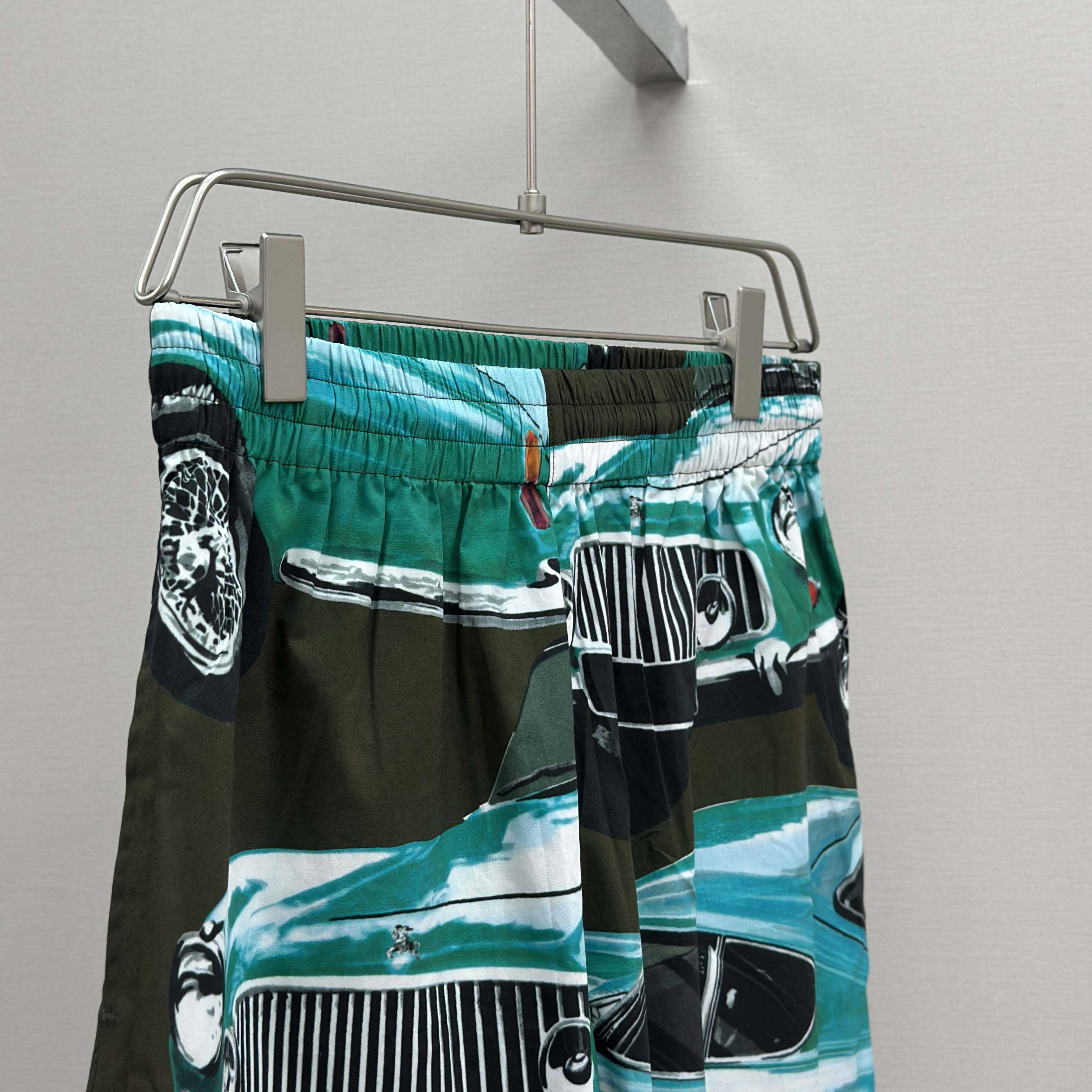Burberry Car Cotton Poplin Shorts - EUR FASHION