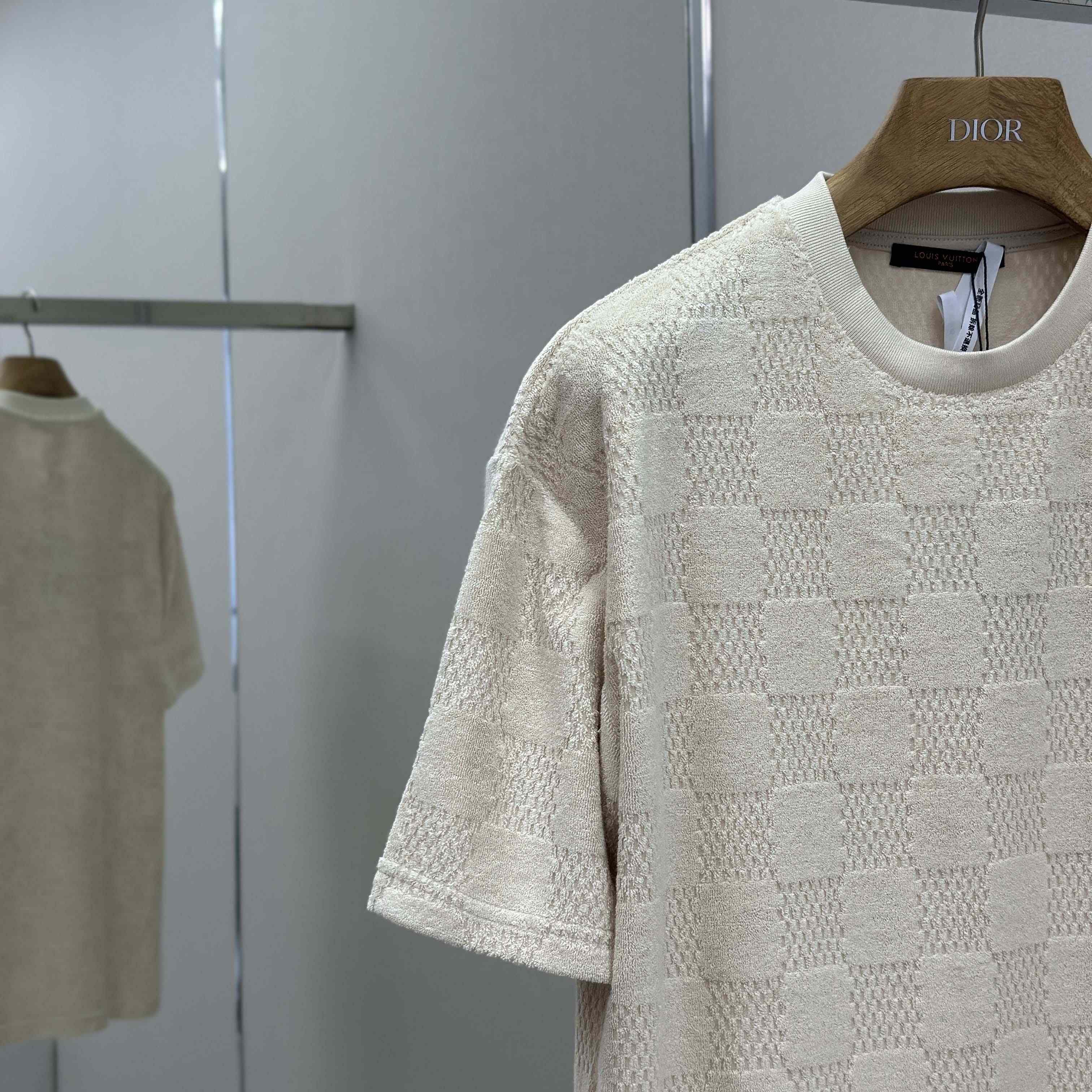 Louis Vuitton Damier French Terry T-Shirt   1AHUVC - EUR FASHION
