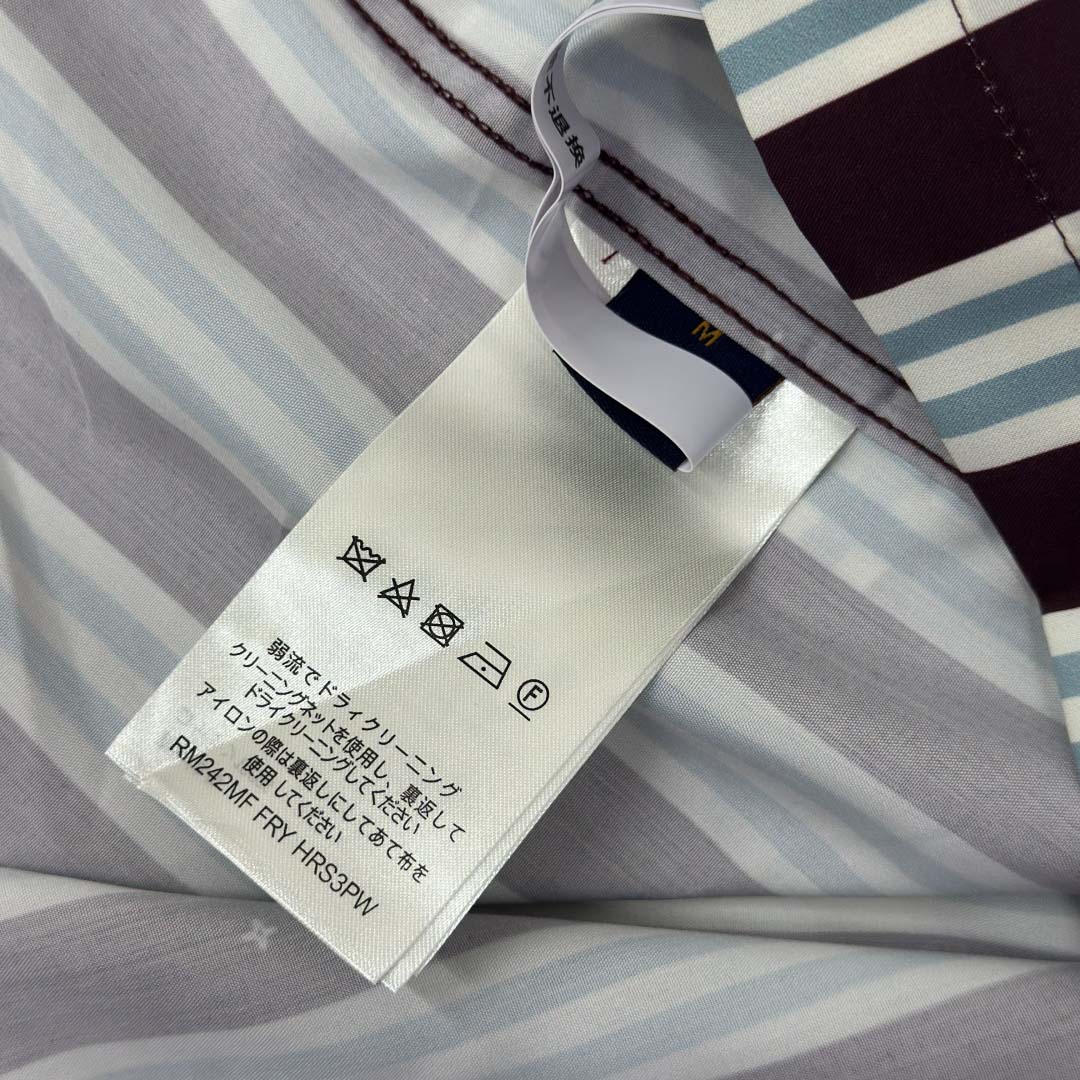 Louis Vuitton Striped Short-Sleeved Shirt   1AHVWE - EUR FASHION