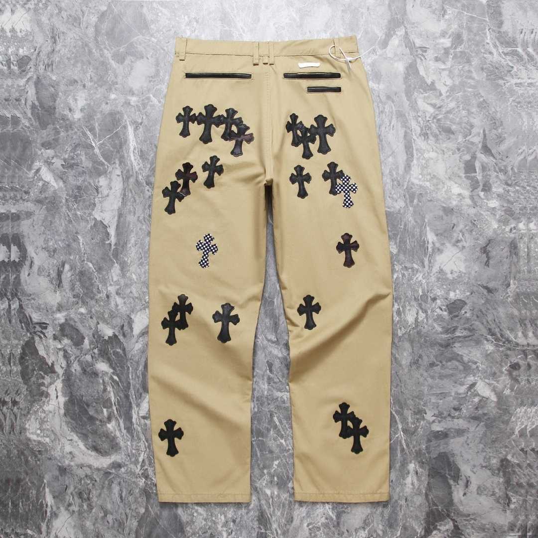 Chrome Heart Cross Patch Jeans YF2006   (50% Off Sale) - EUR FASHION