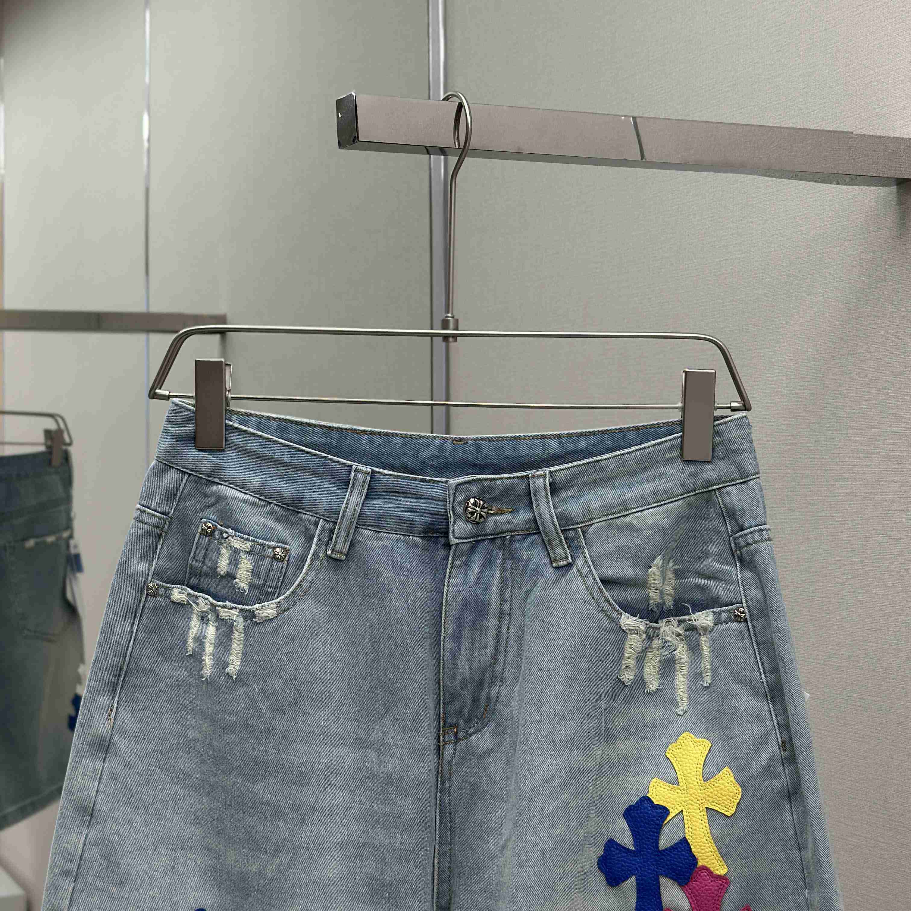 Chrome Hearts Denim Short - EUR FASHION