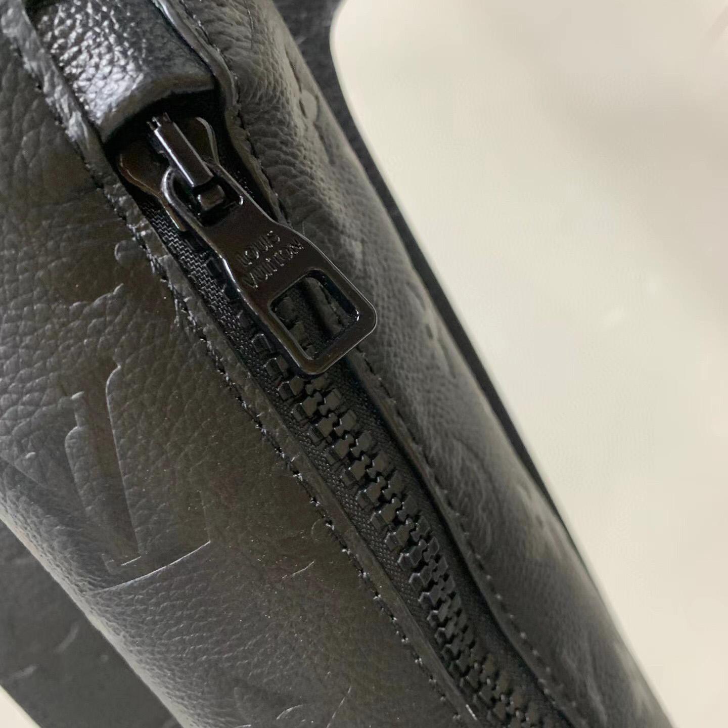 Louis Vuitton Black Monogram Embossed Leather Mid Layer (50% Off Sale)  PB2002       - EUR FASHION