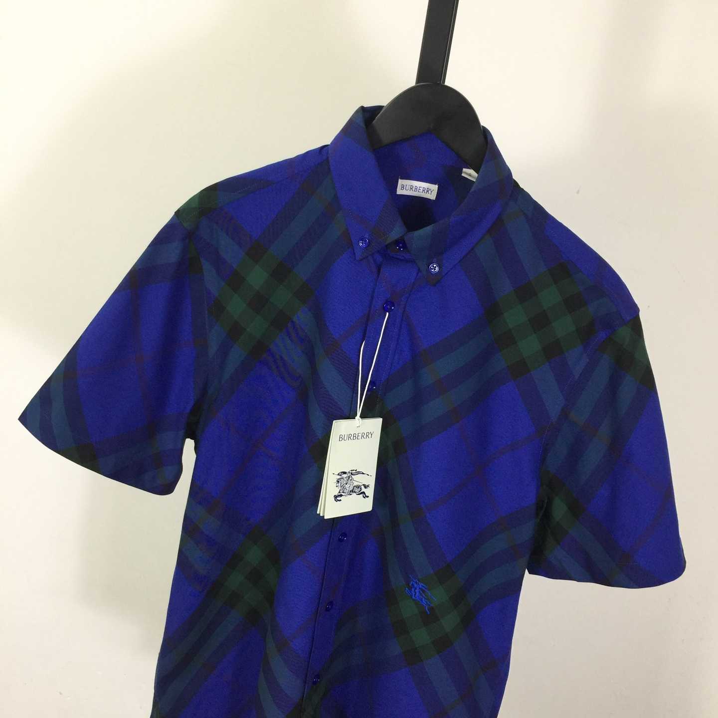 Burberry Men's Check cotton shirt - EUR FASHION
