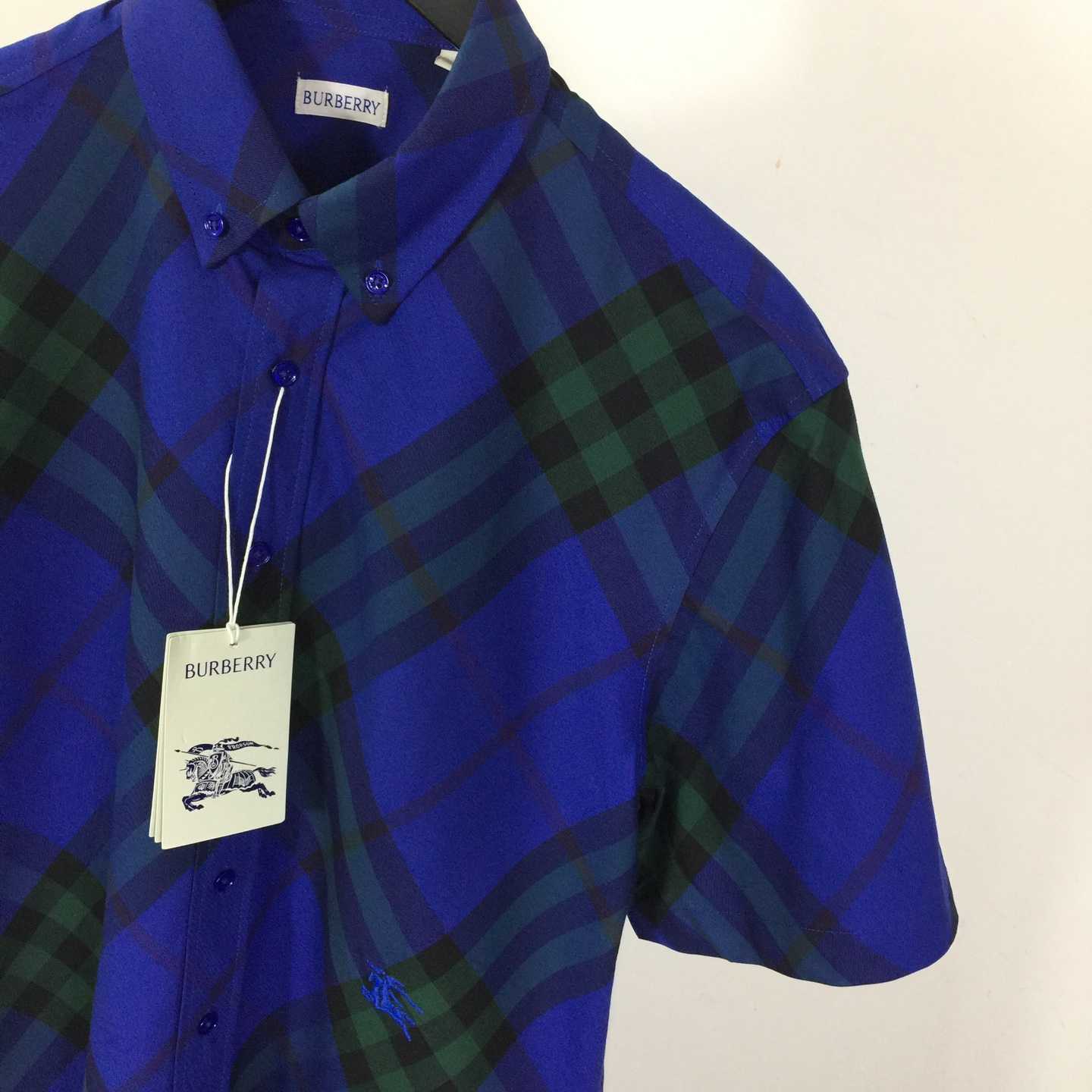 Burberry Men's Check cotton shirt - EUR FASHION