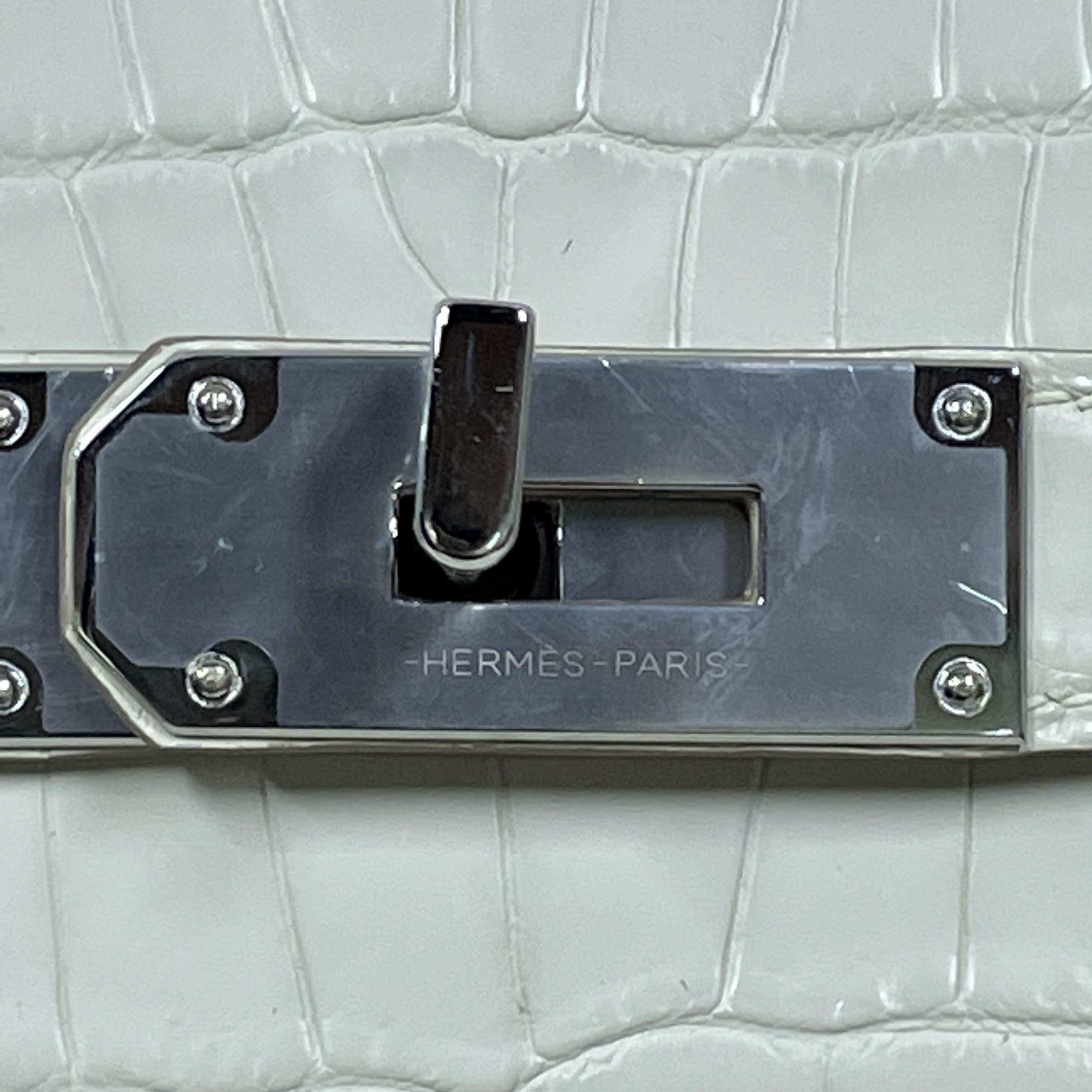 Hermes Hac-a-Dos Beton Croco PHW - EUR FASHION