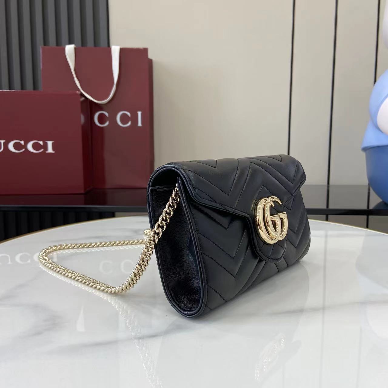 Gucci GG Marmont Wallet On Chain - EUR FASHION