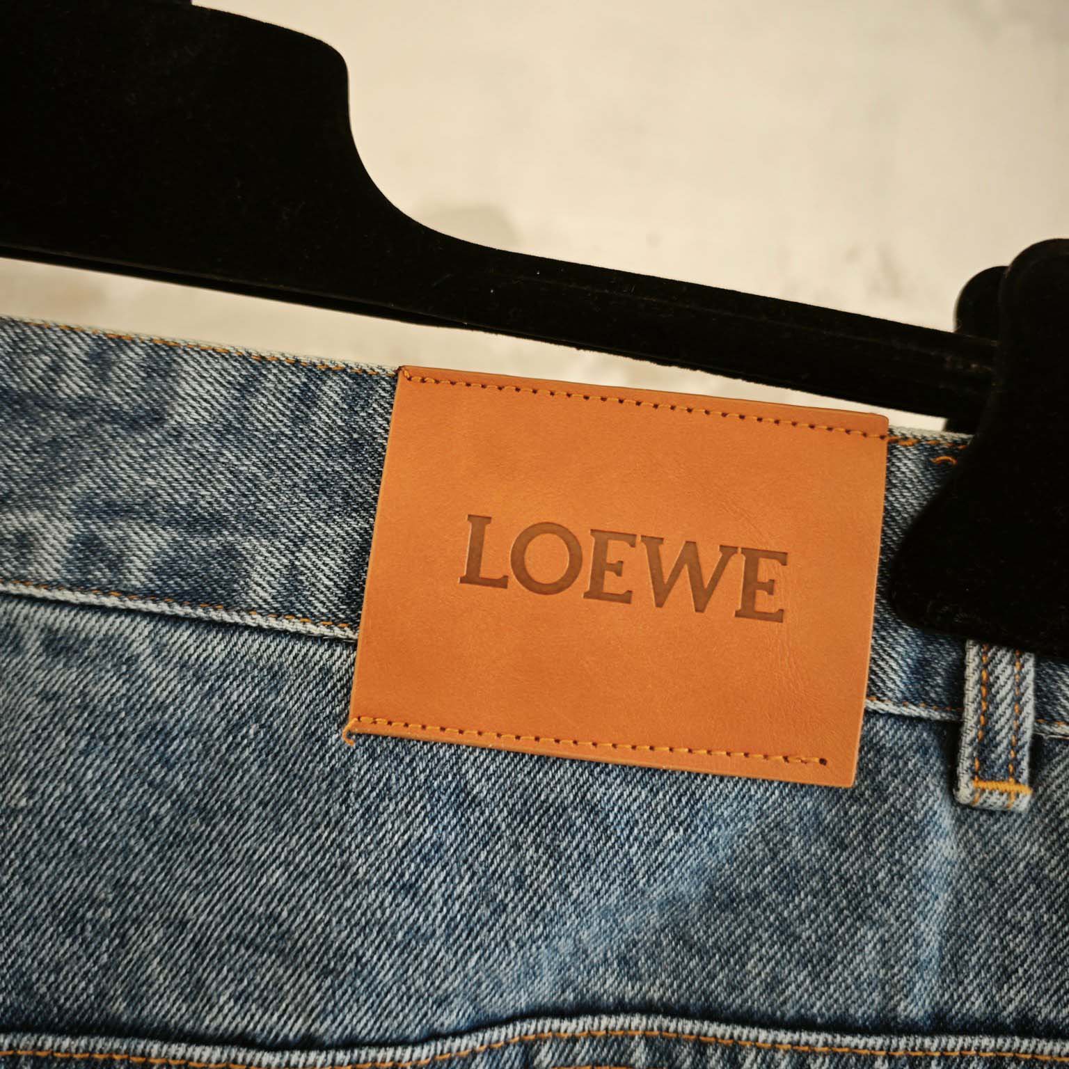 Loewe Anagram Shorts In Denim - EUR FASHION