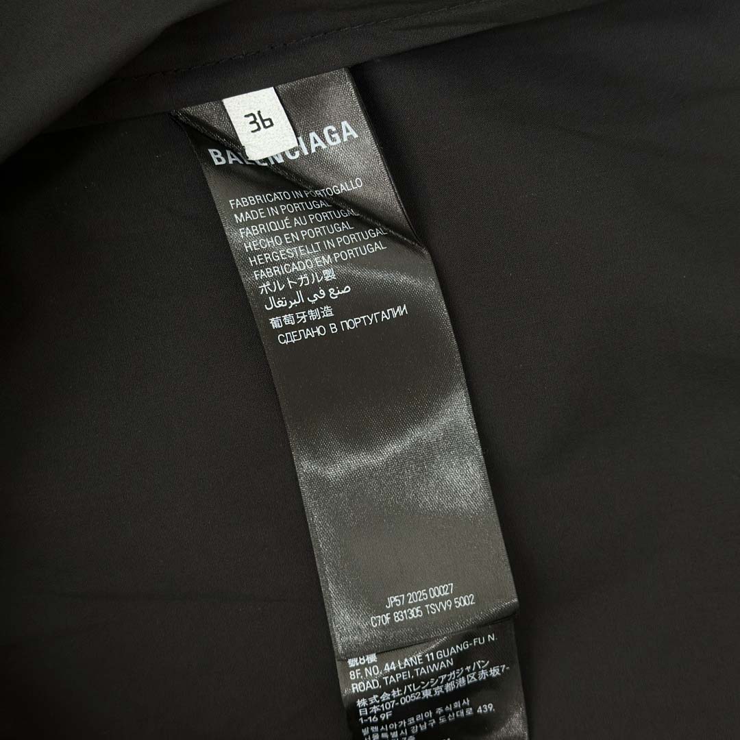 Balenciaga Large Fit Shirt In White Cotton Poplin - EUR FASHION