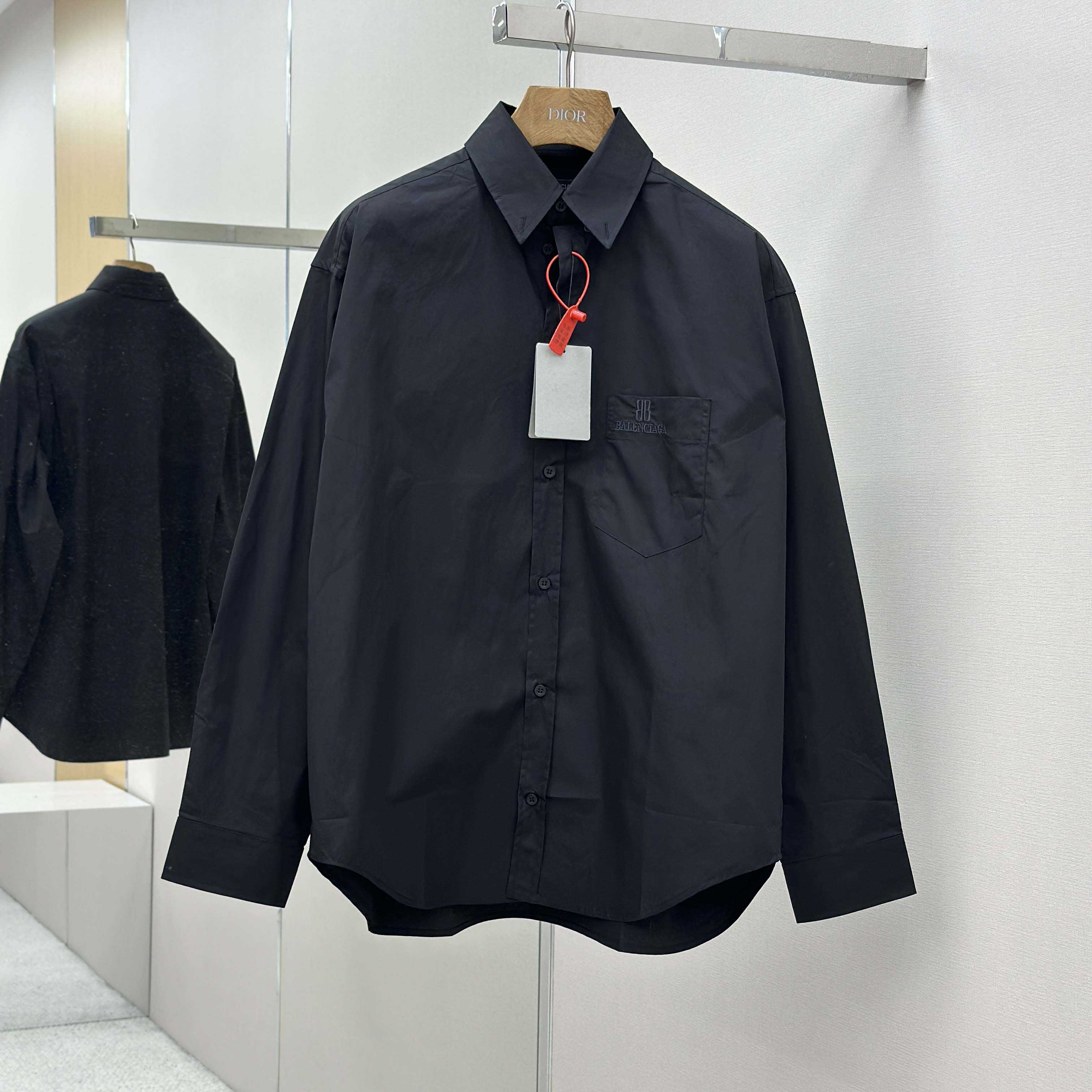 Balenciaga Large Fit Shirt In White Cotton Poplin - EUR FASHION