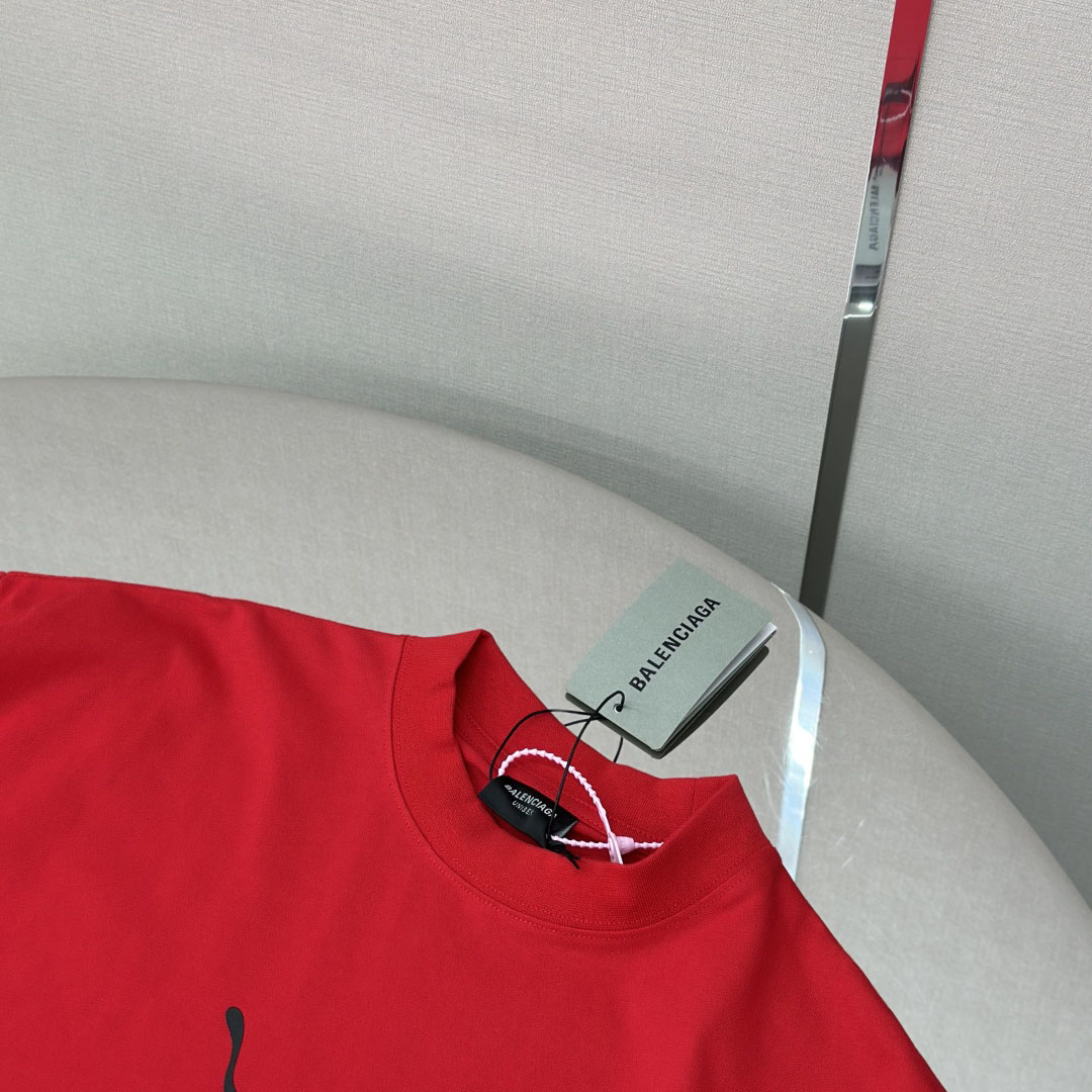 Balenciaga I PUMA Oversized T-Shirt in Red Dry Jersey - EUR FASHION