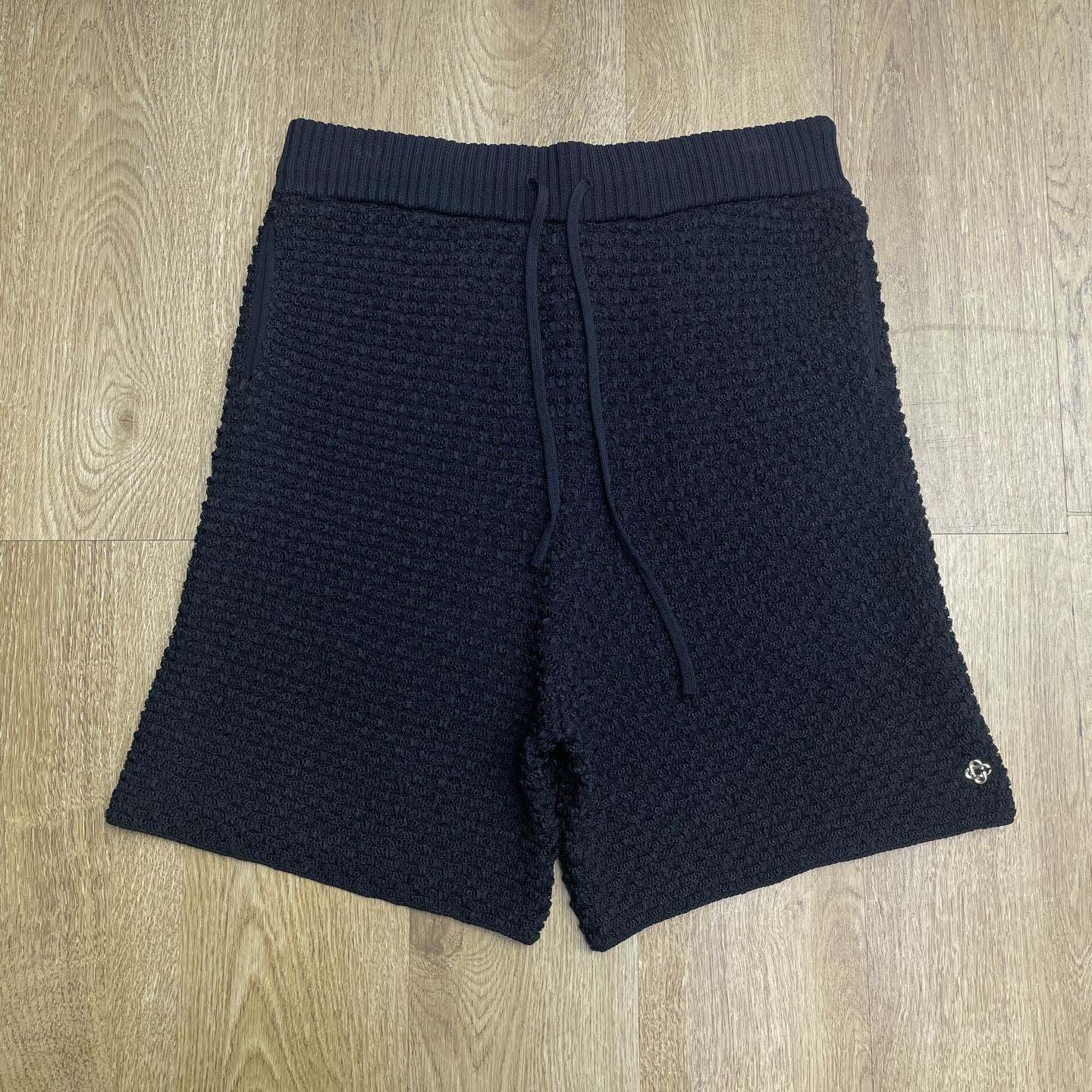 Casablanca Textured Cotton Drawstring Shorts   D0093 - EUR FASHION