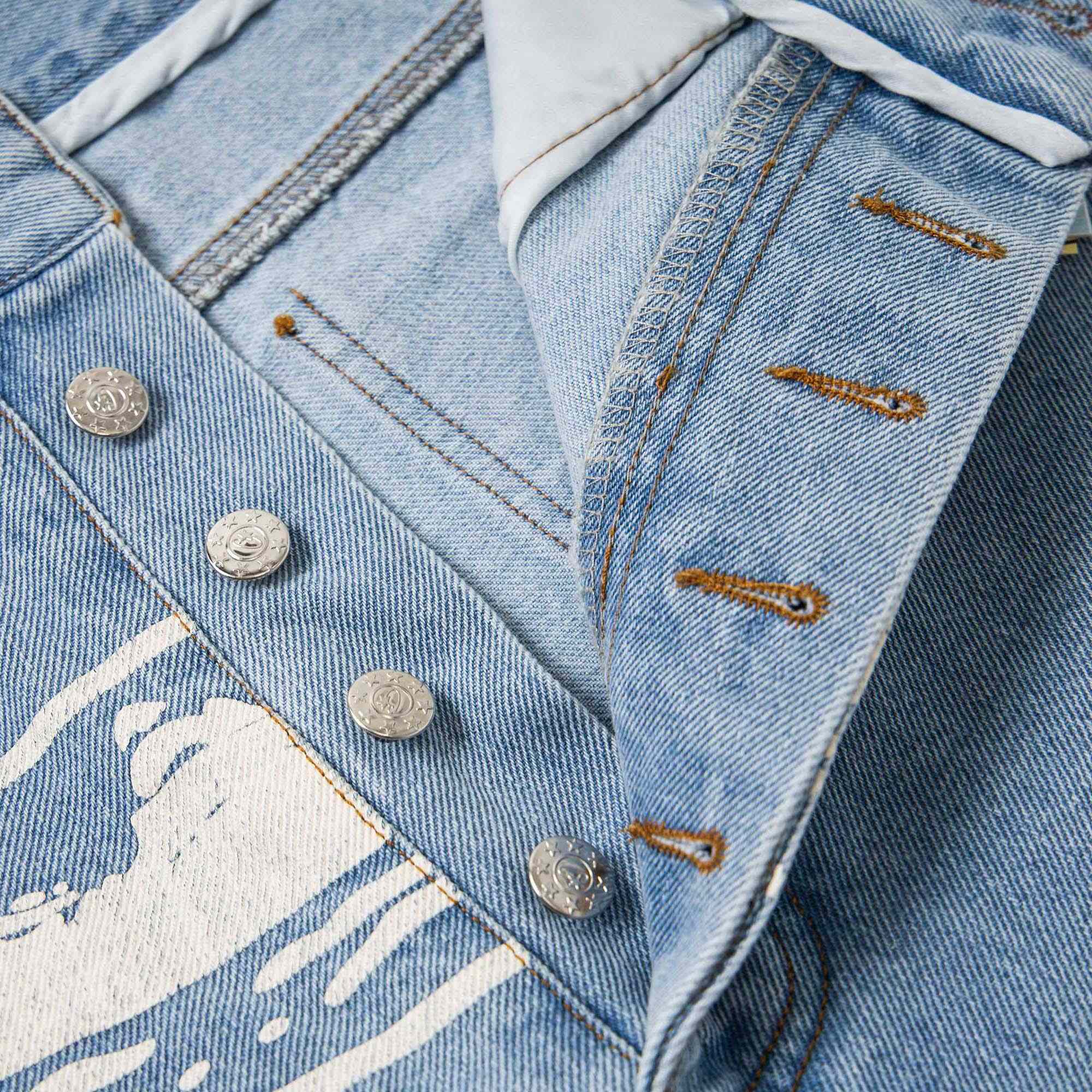 Corteiz Alcatraz Baggy Denim Shorts - EUR FASHION