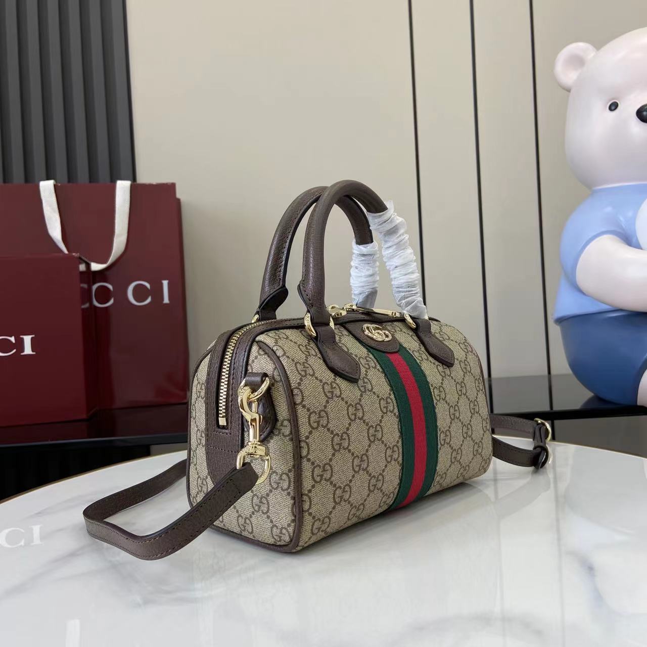 Gucci Ophidia small Boston Bag - EUR FASHION