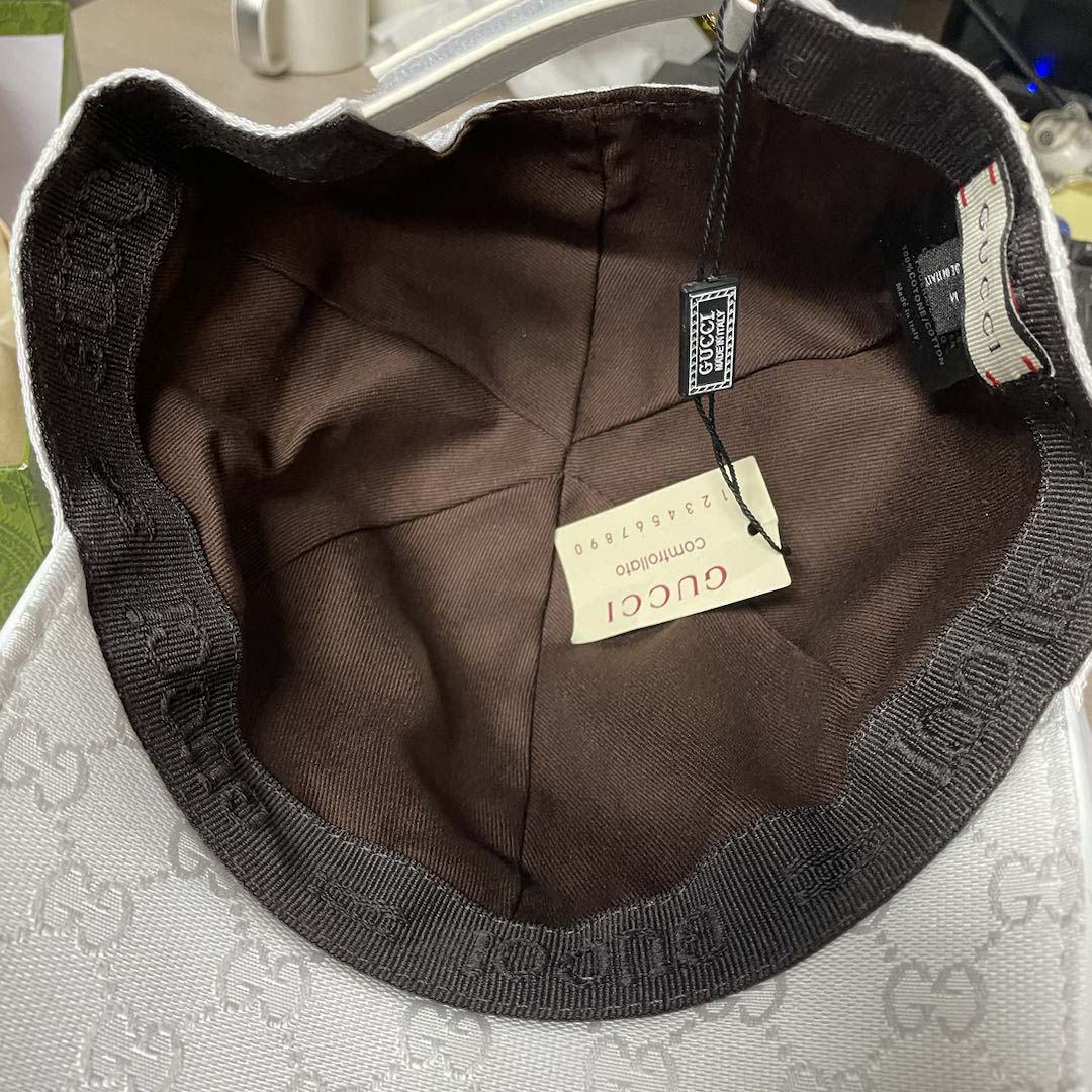Gucci Original GG Canvas Baseball Hat With Web - EUR FASHION