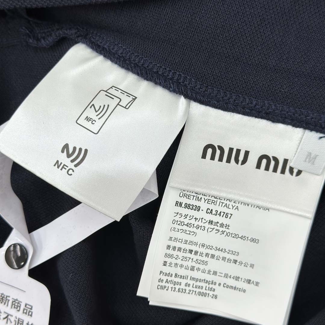 Miu Miu Cotton Piqué Polo Shirt - EUR FASHION