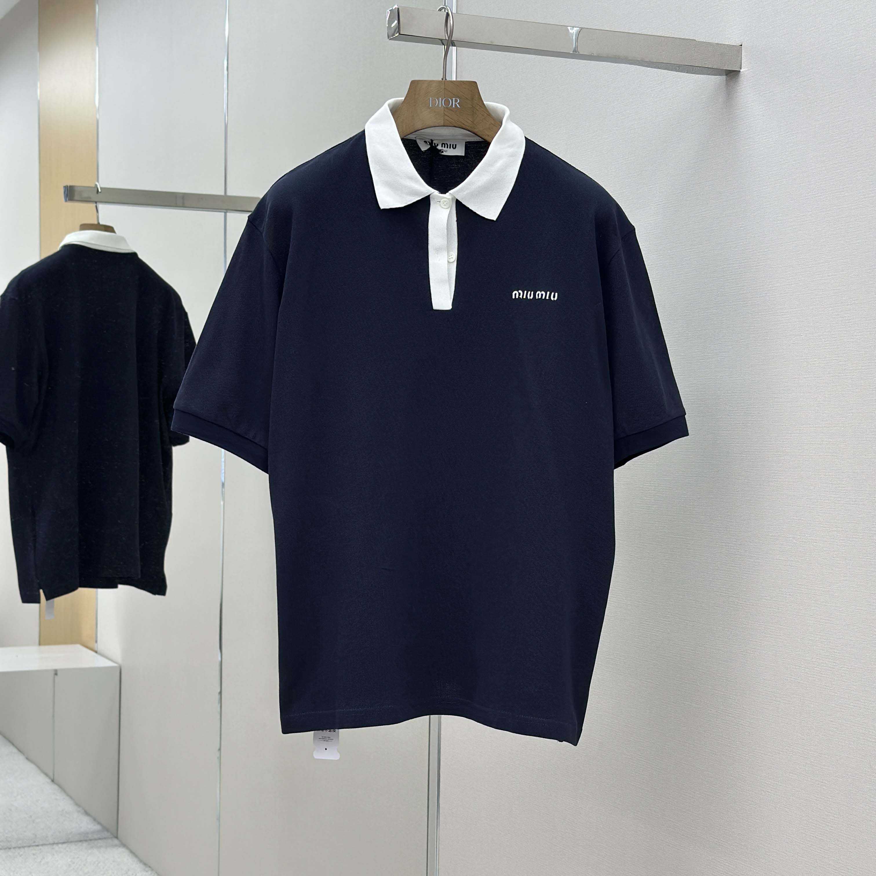 Miu Miu Cotton Piqué Polo Shirt - EUR FASHION