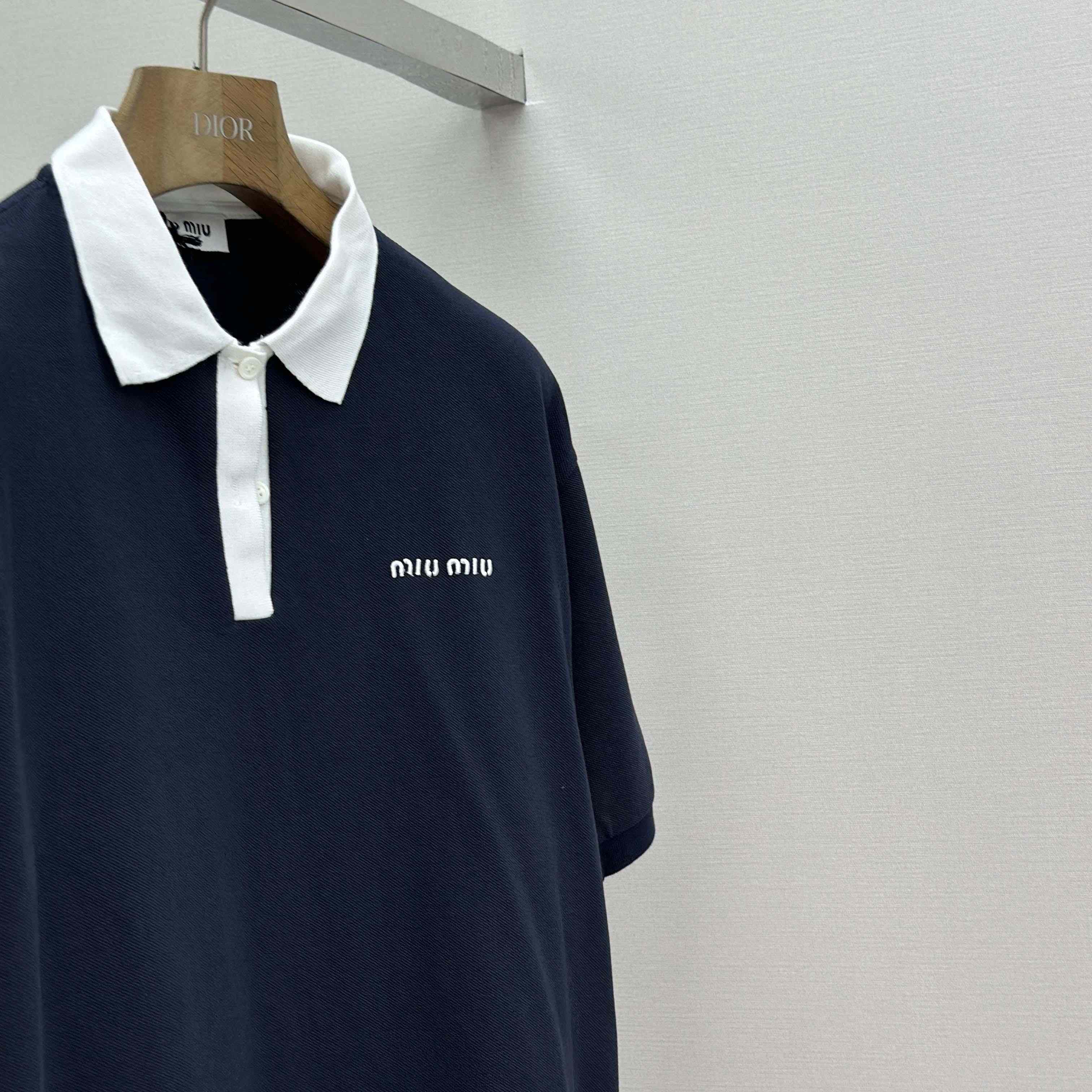 Miu Miu Cotton Piqué Polo Shirt - EUR FASHION